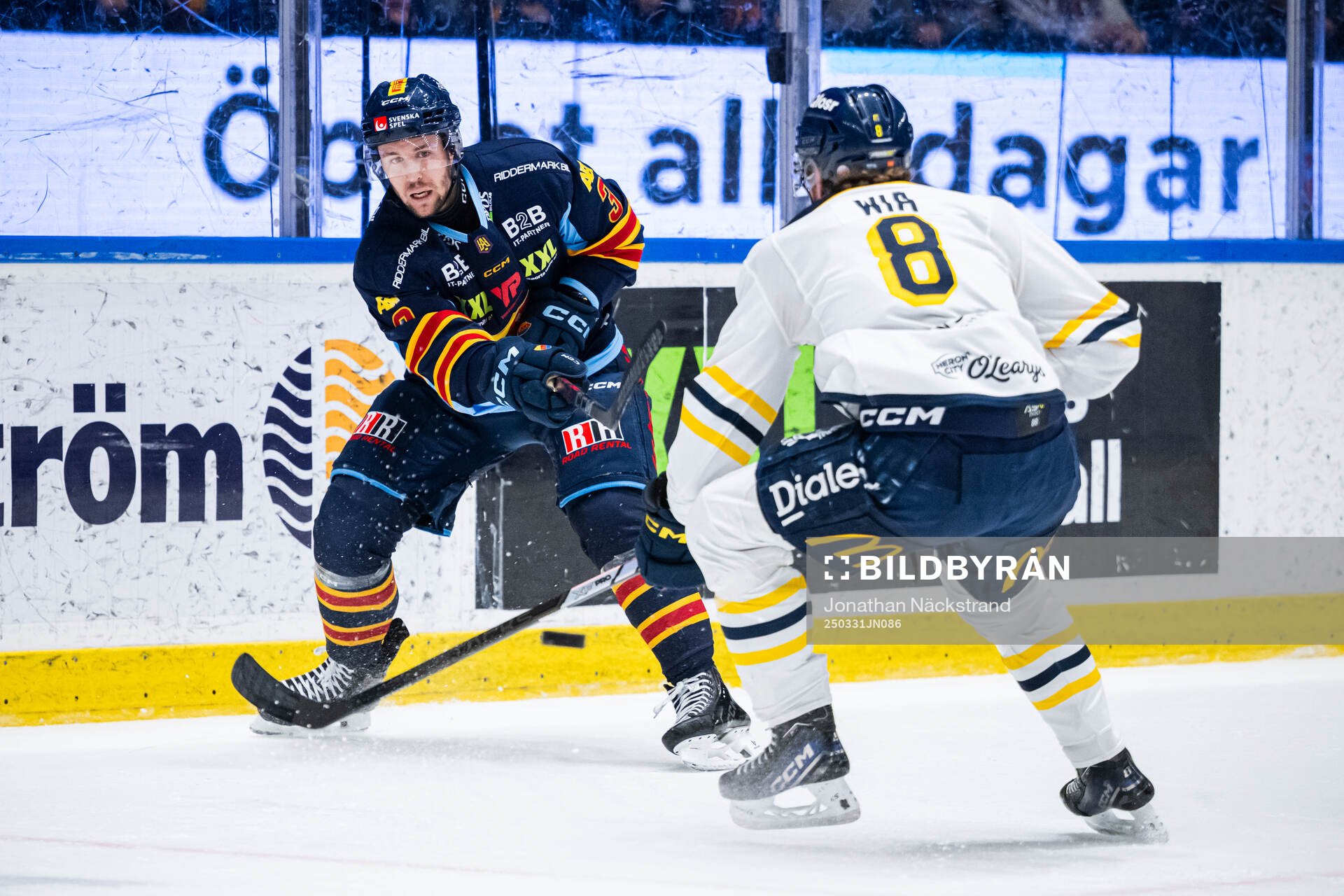 Djurgårdens August Berg och Södertäljes William Wiå