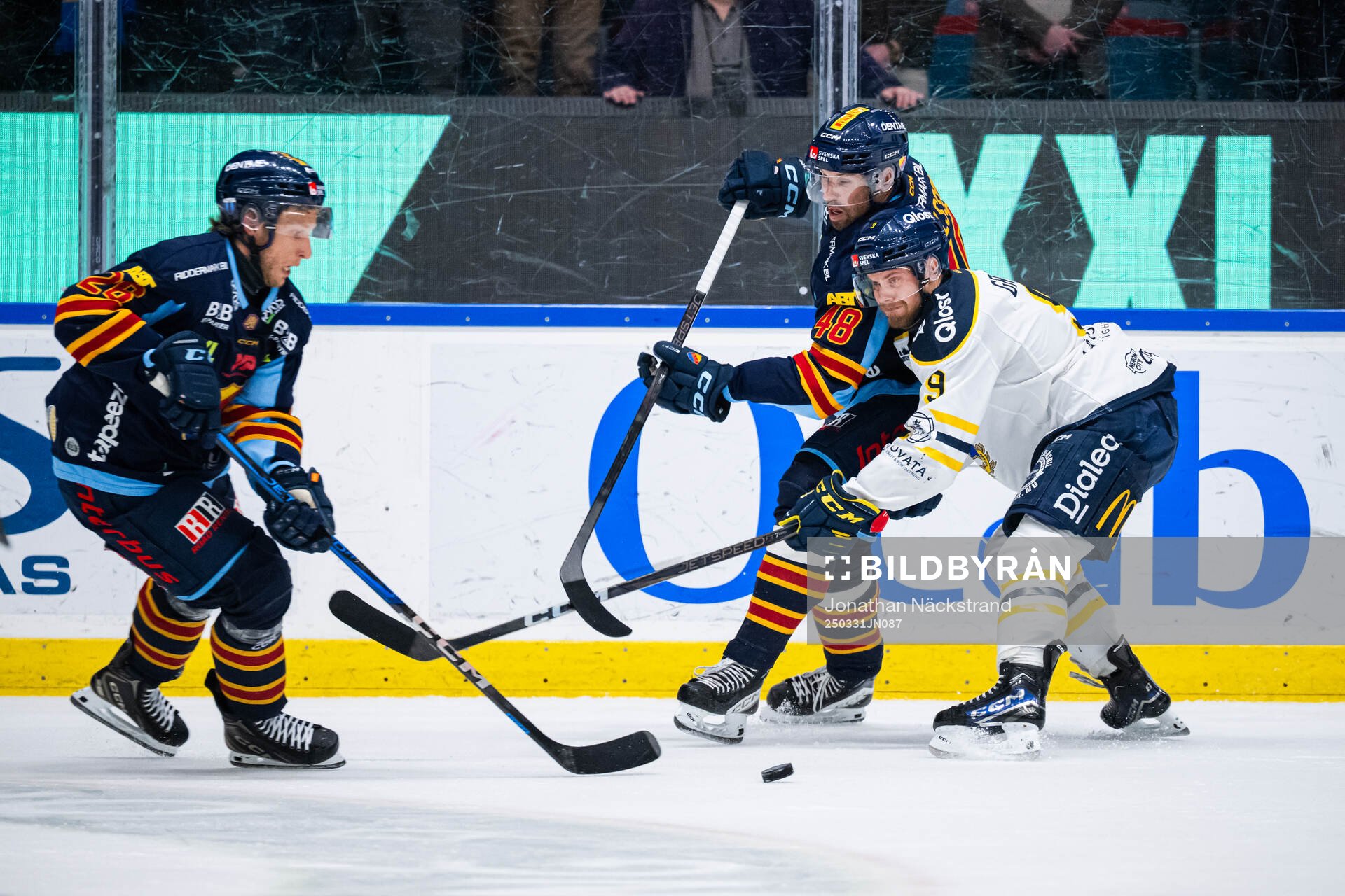 Djurgårdens Fredric Weigel, Djurgårdens Dick Axelsson och