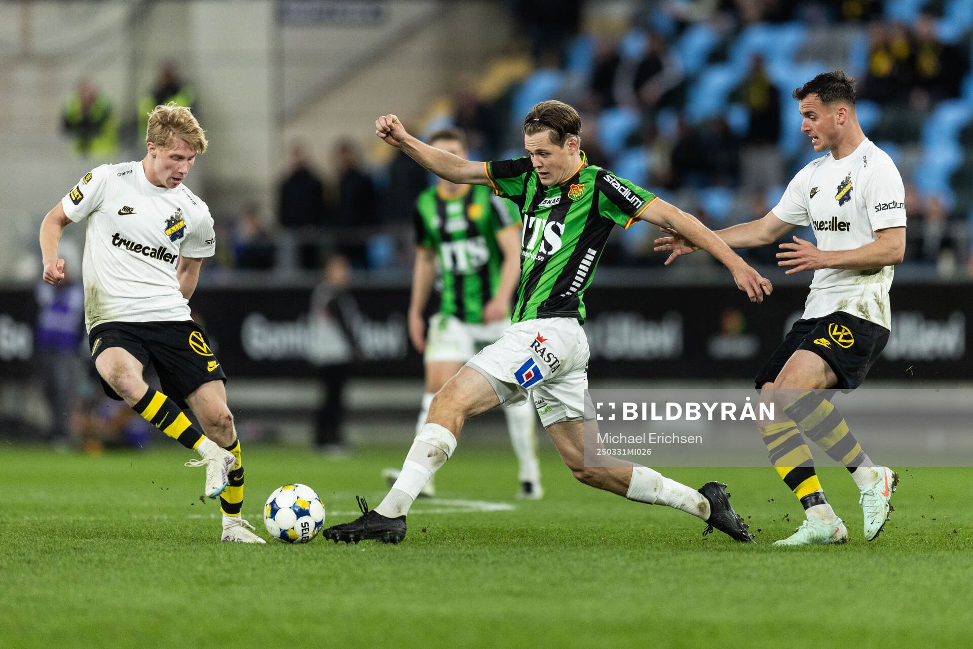 GAIS Axel Henriksson mot AIKs Andreas Redkin och Áron