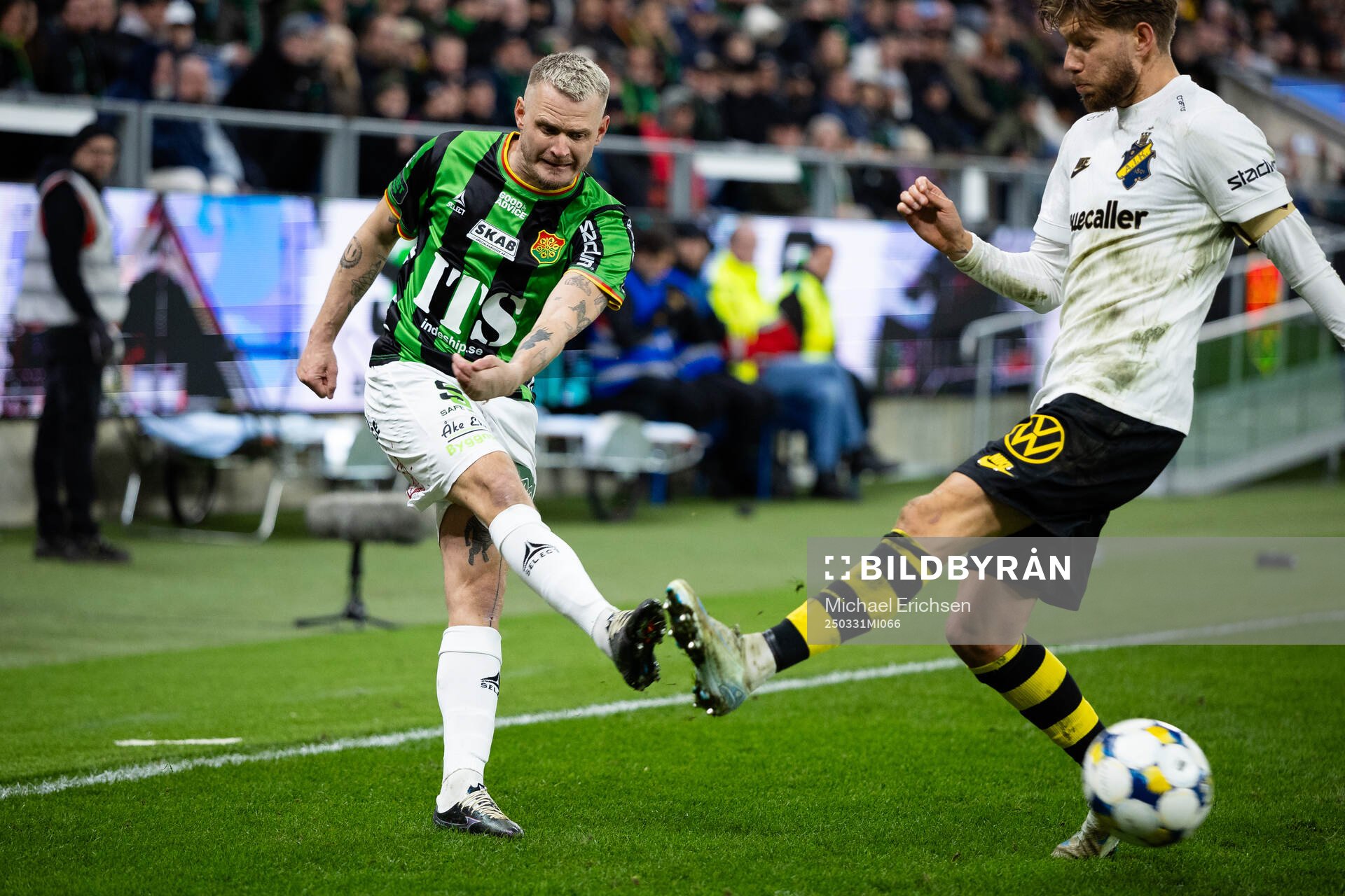 GAIS Jonas Lindberg och AIKs Anton Salétros