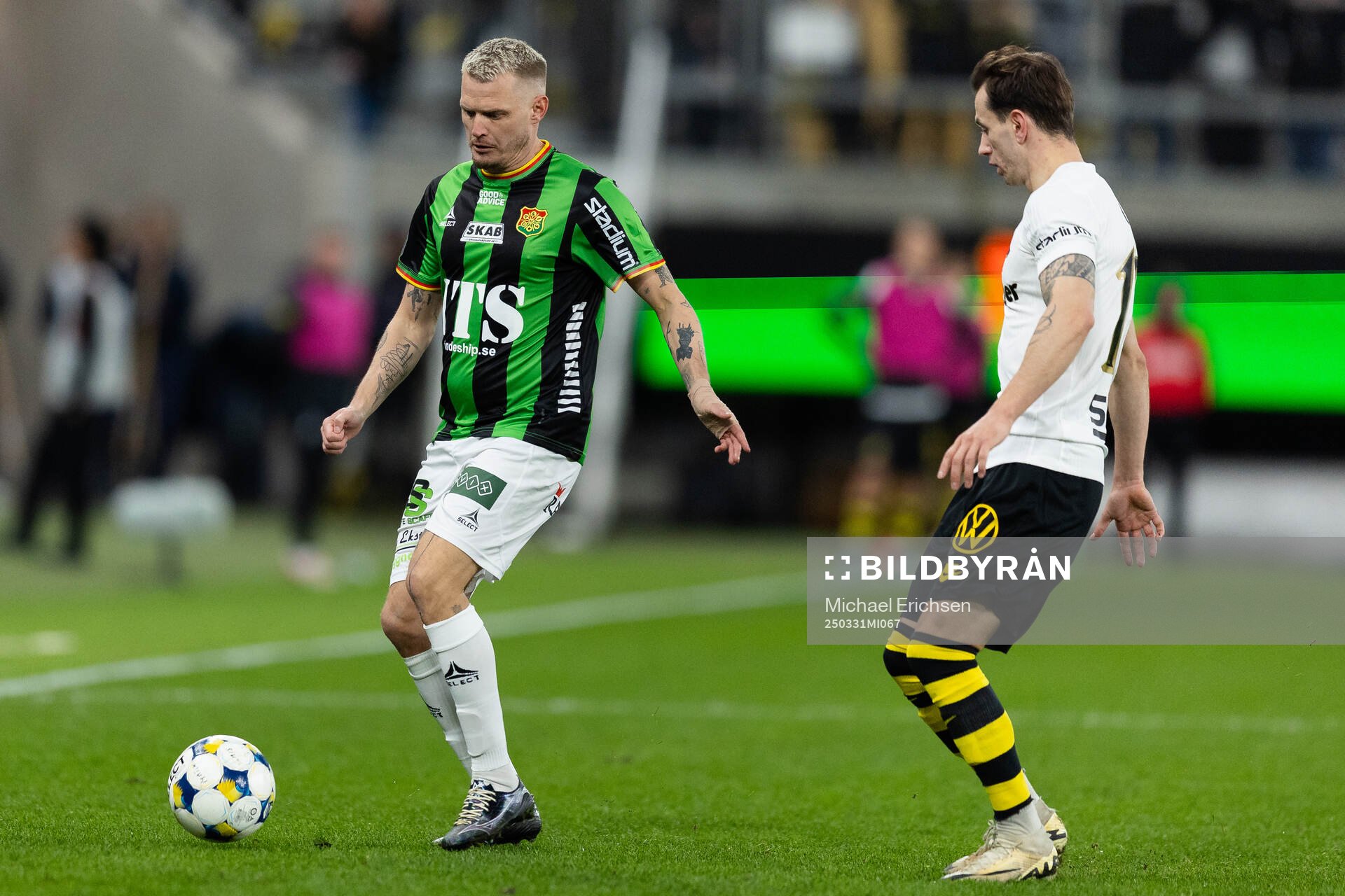 GAIS Jonas Lindberg och AIKs Bersant Celina