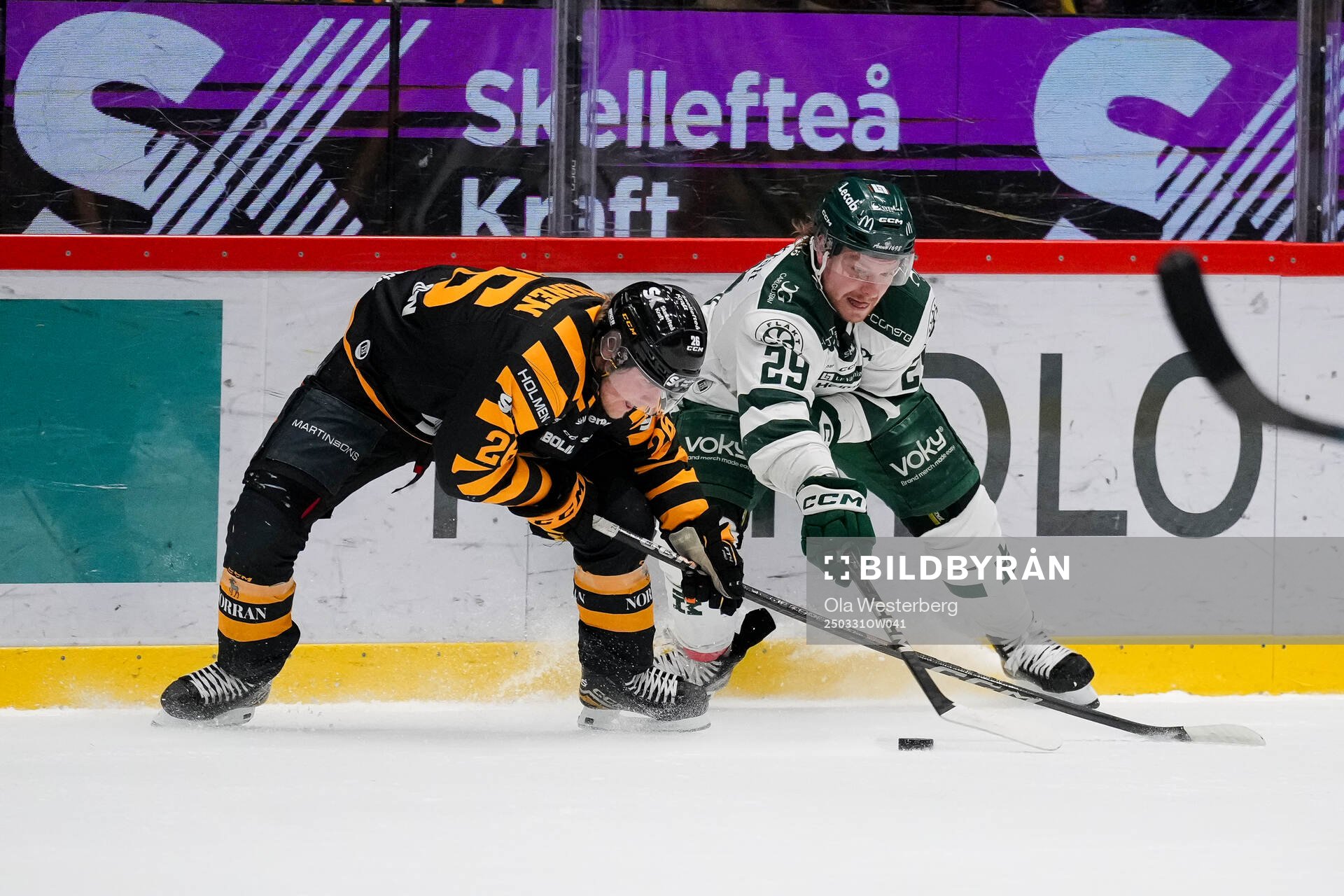 Skellefteås Anton Heikkinen och Färjestads Oskar Steen