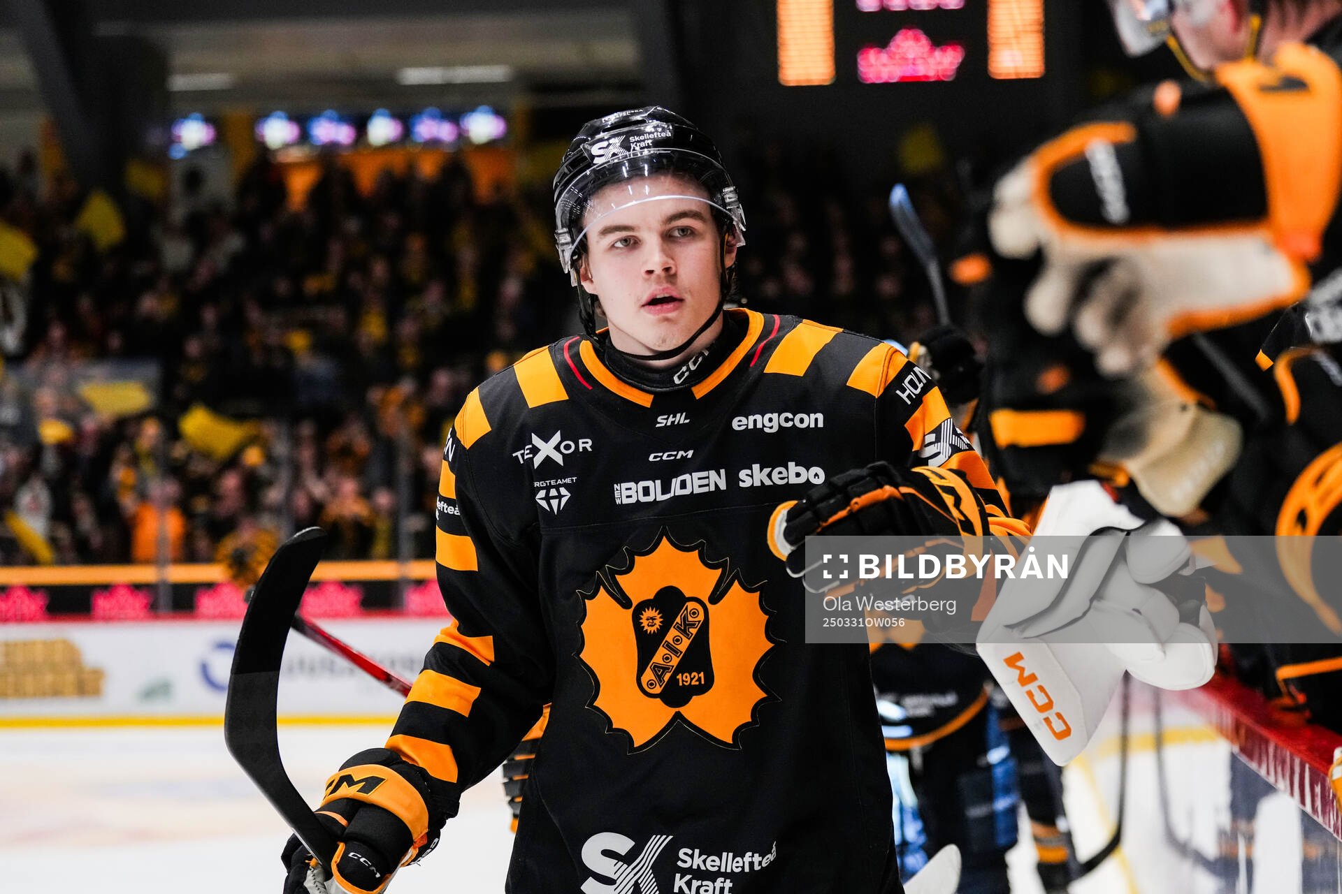 Skellefteås Axel Sandin Pellikka jublar