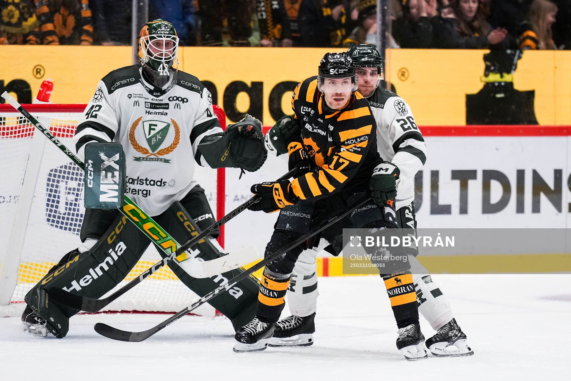 Skellefteås Pär Lindholm och Färjestads Joel Nyström