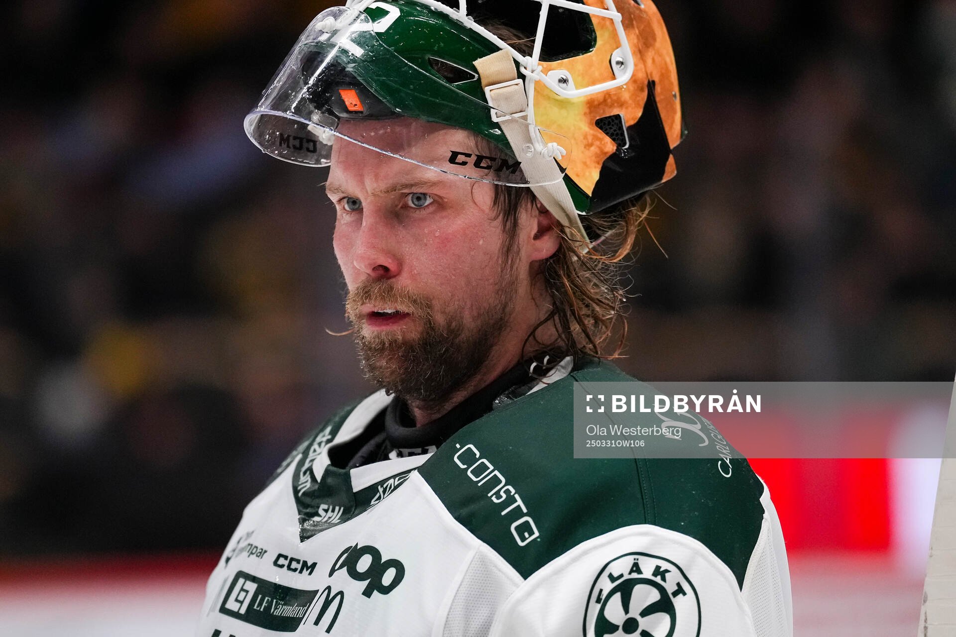 Färjestads målvakt Anders Lindbäck