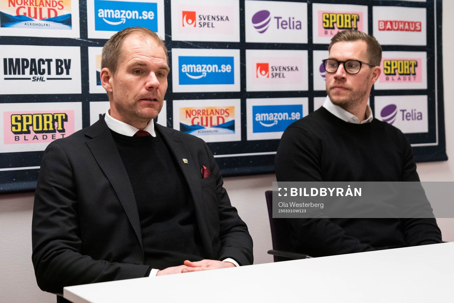 Färjestads tränare Thomas Mitell och Skellefteås
