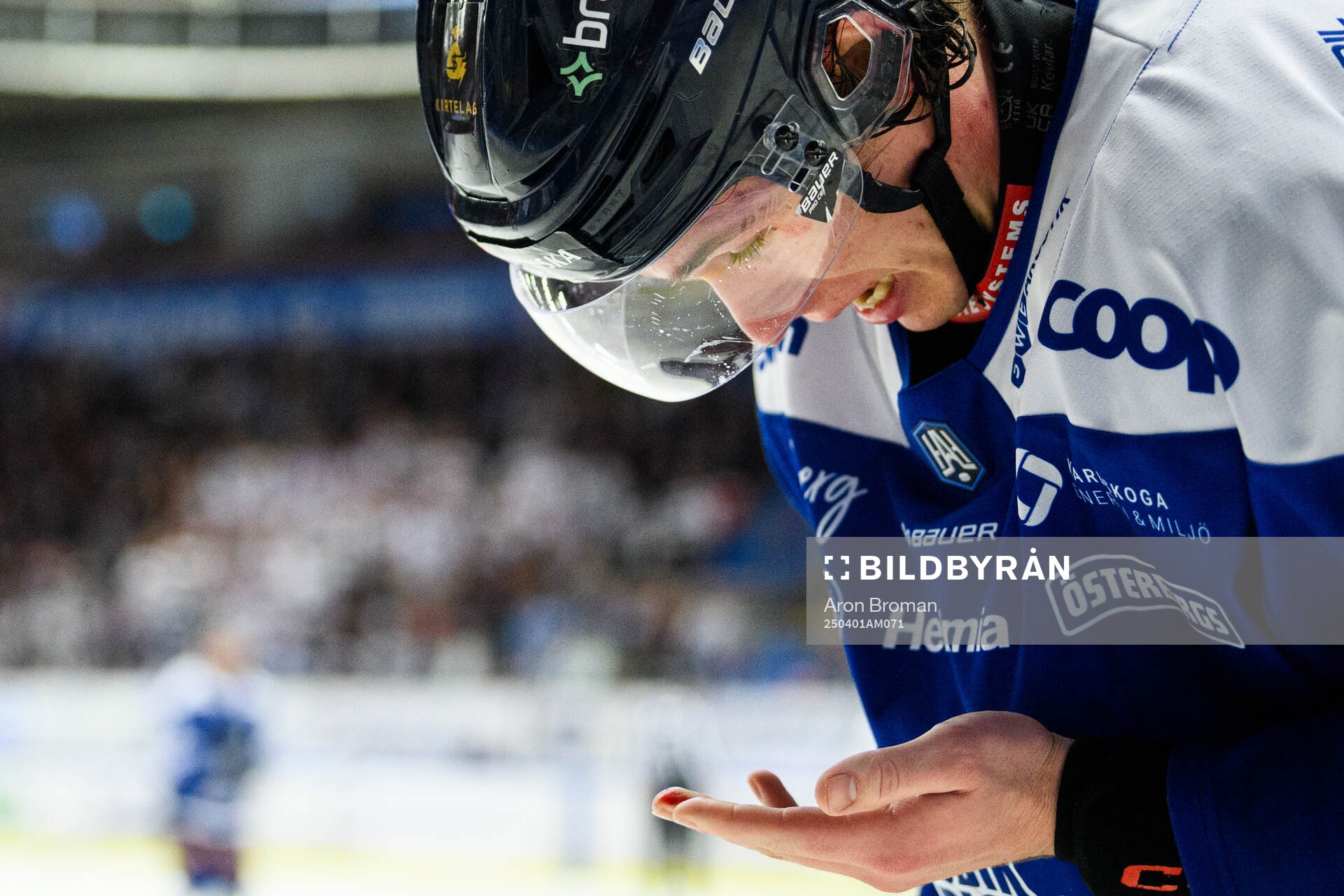 Karlskogas Christoffer Jansson har ont