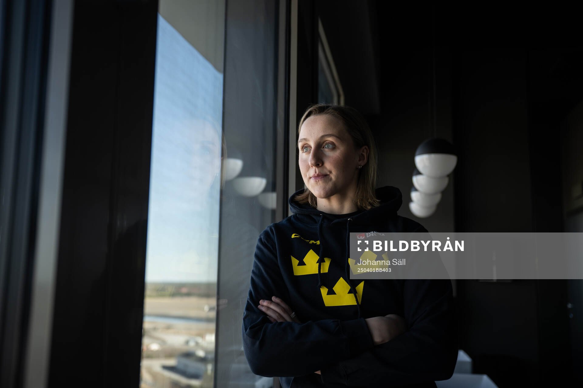 Hanna Olsson of Sweden poses for a portrait at a press event