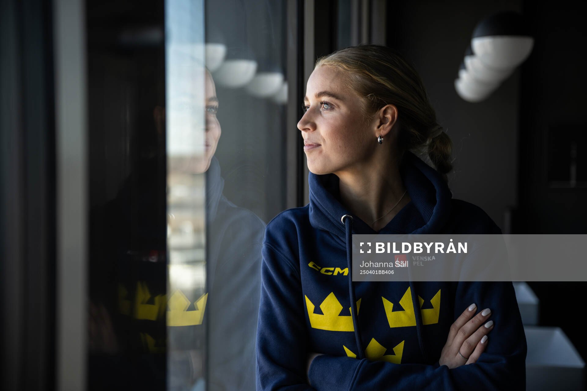 Emma Forsgren of Sweden poses for a portrait at a press
