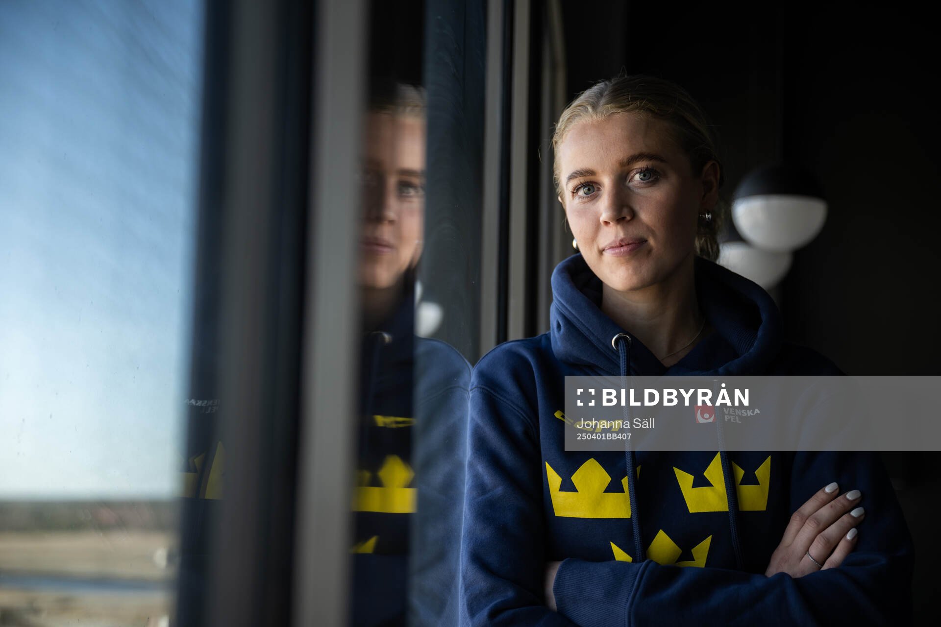 Emma Forsgren of Sweden poses for a portrait at a press