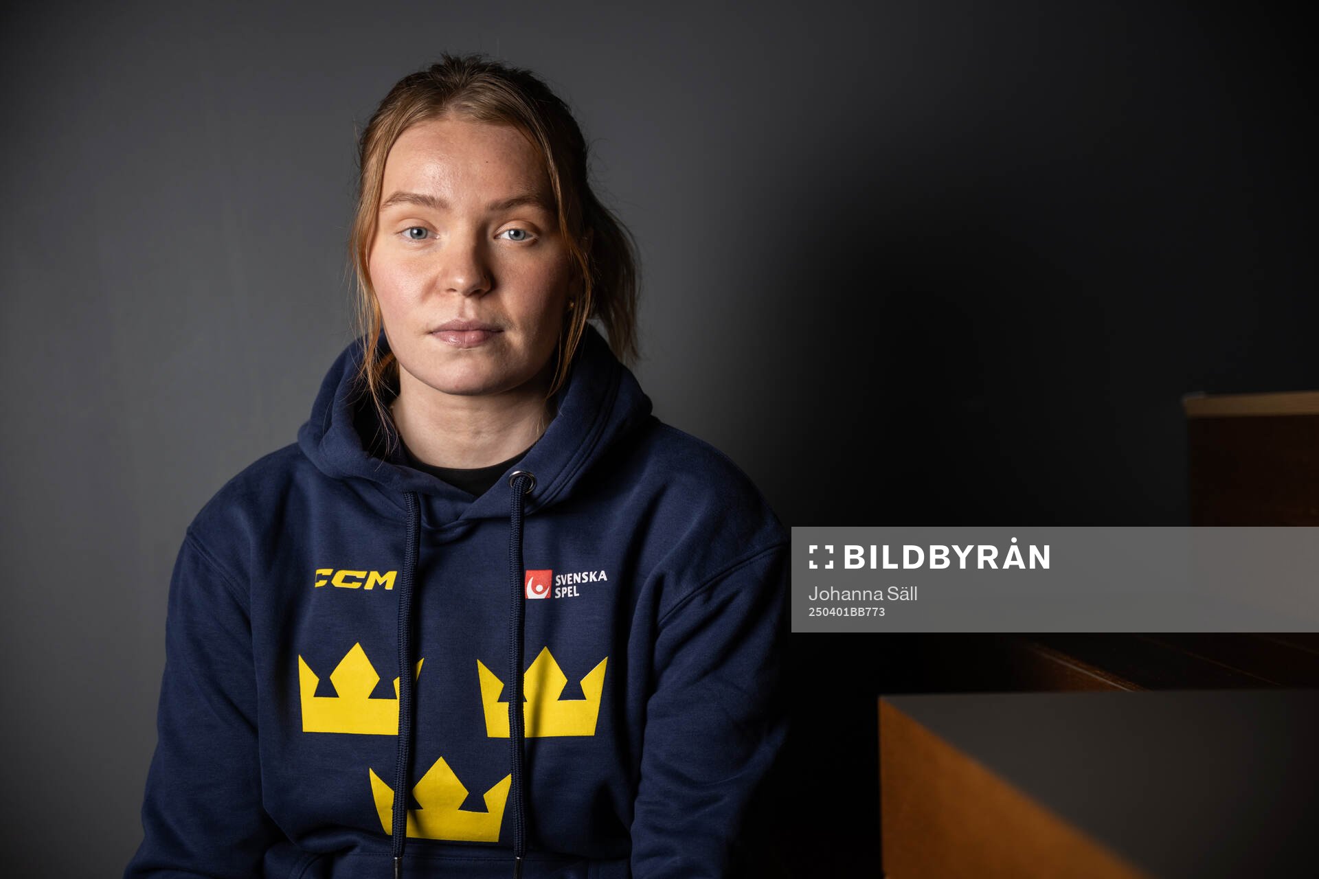 Paula Bergström of Sweden poses for a portrait at a press