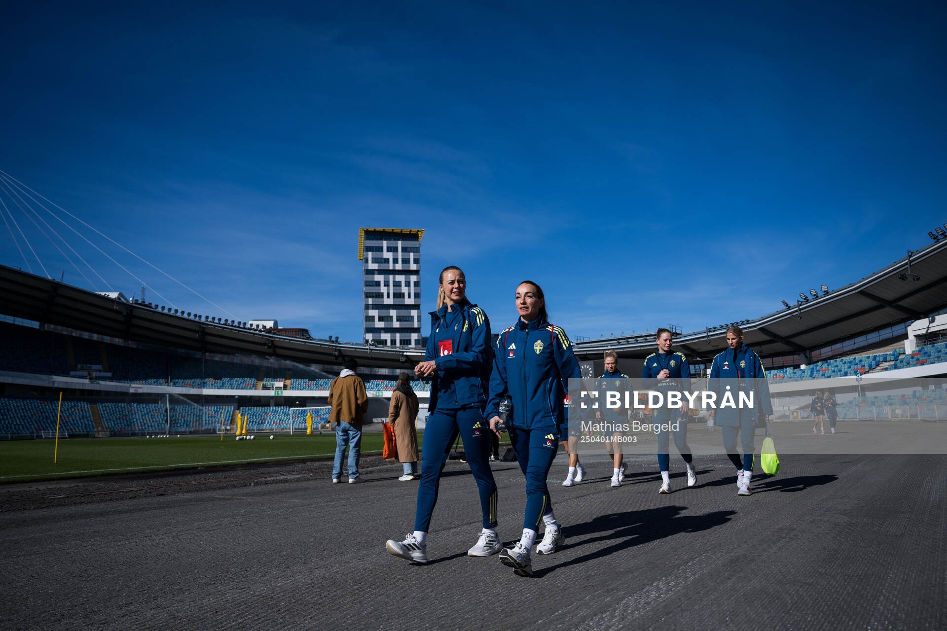 And Kosovare Asllani of Sweden and Amanda Ilestedt