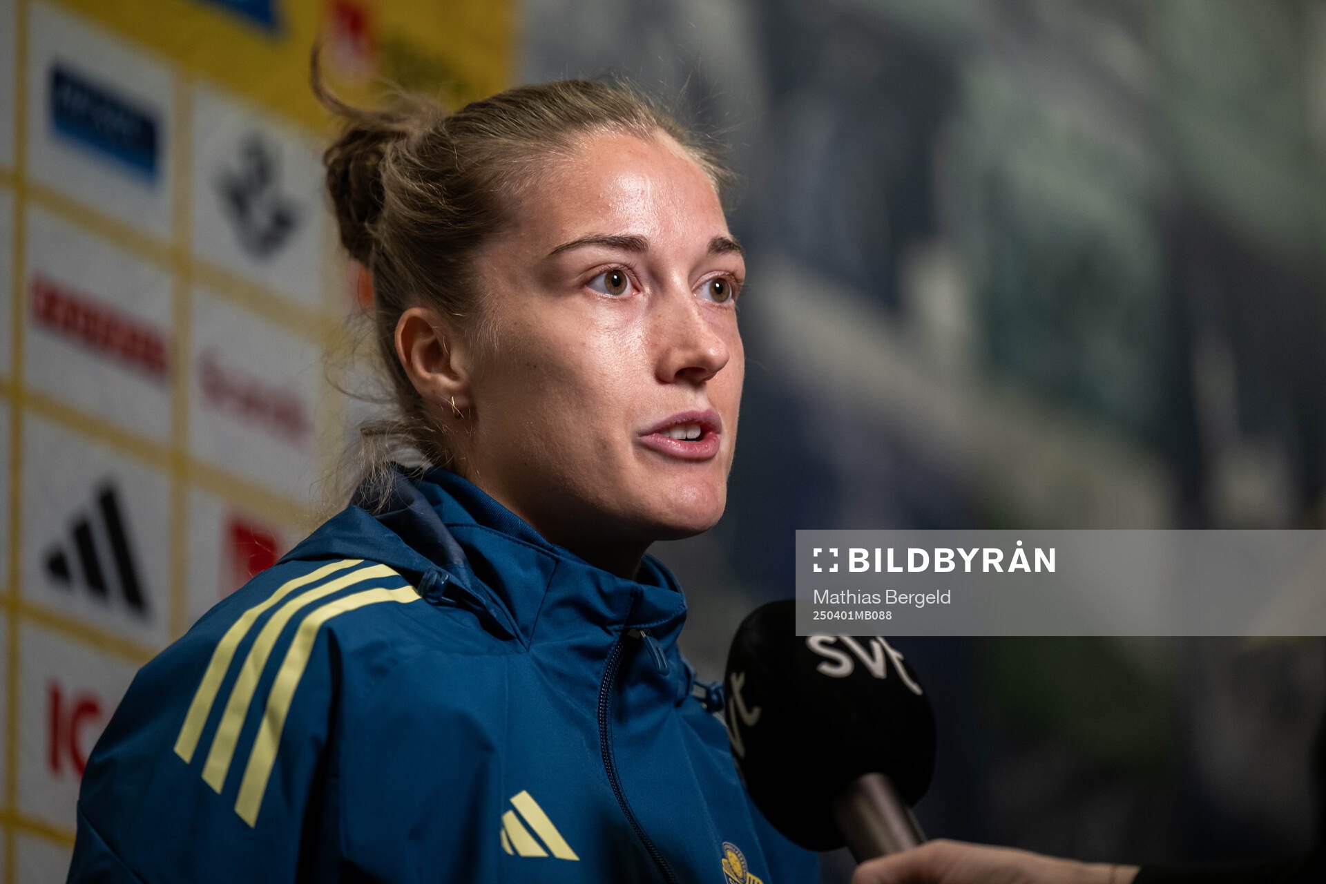 Filippa Angeldahl is interviewed