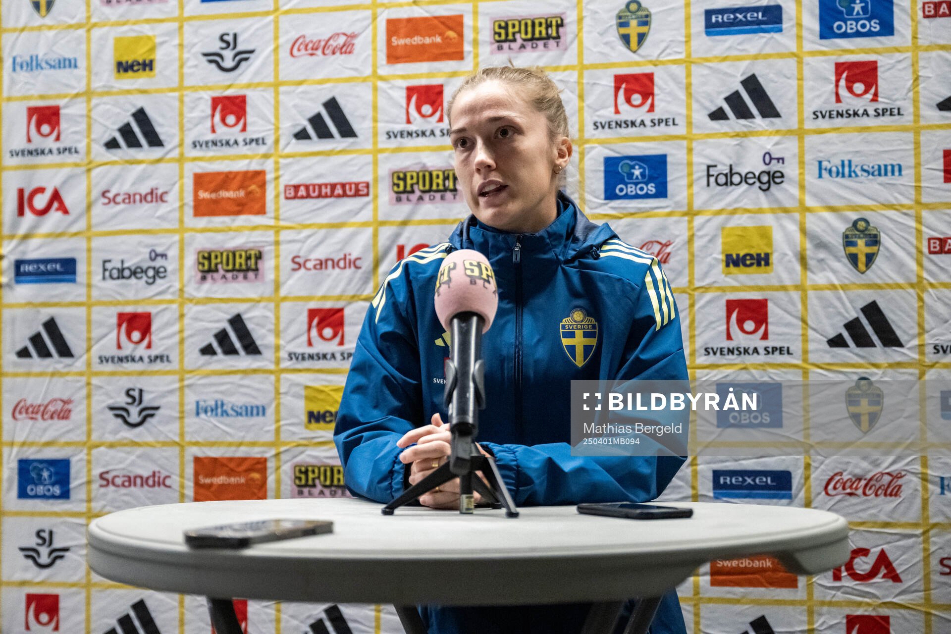 Filippa Angeldahl is interviewed