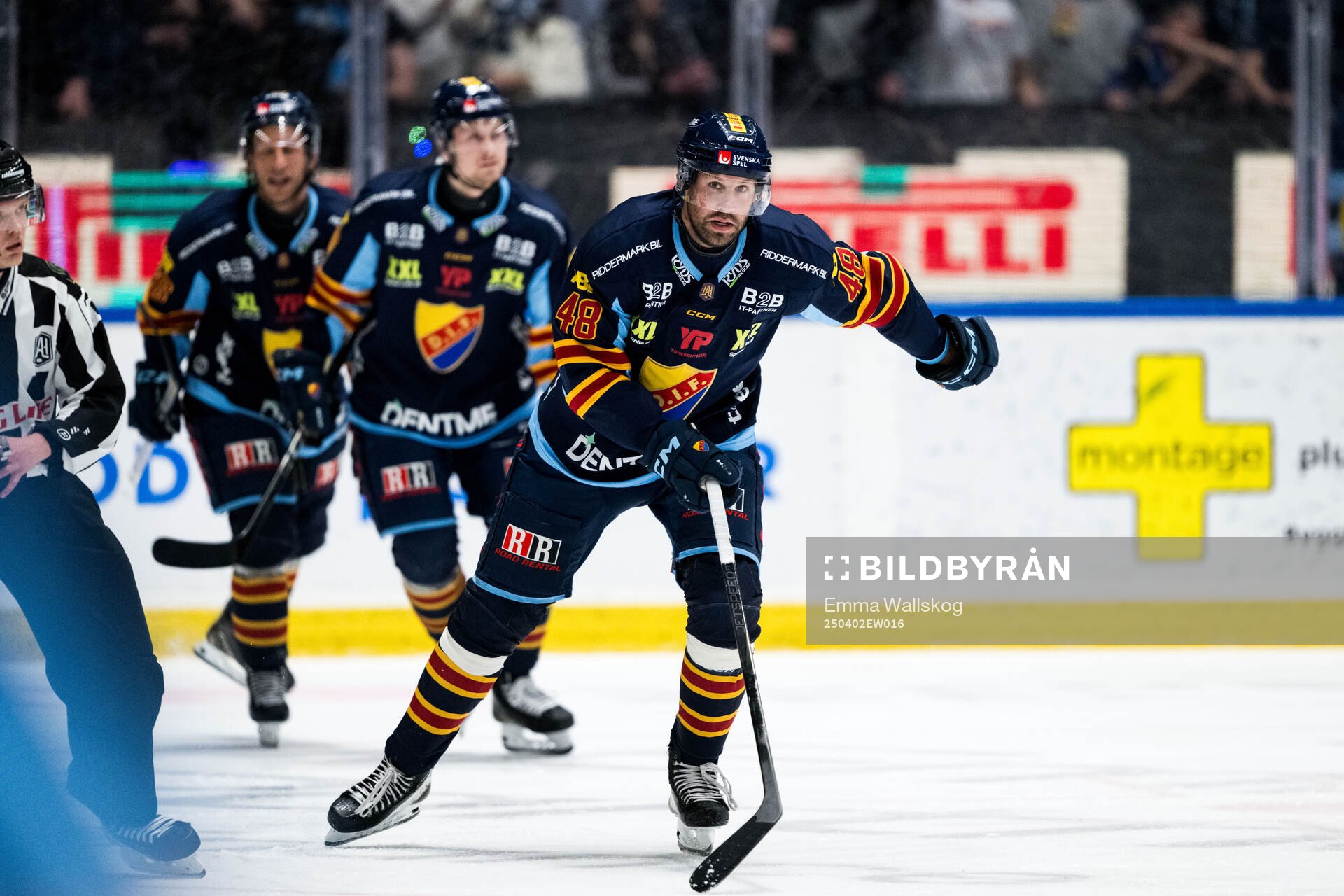 Djurgårdens Dick Axelsson jublar