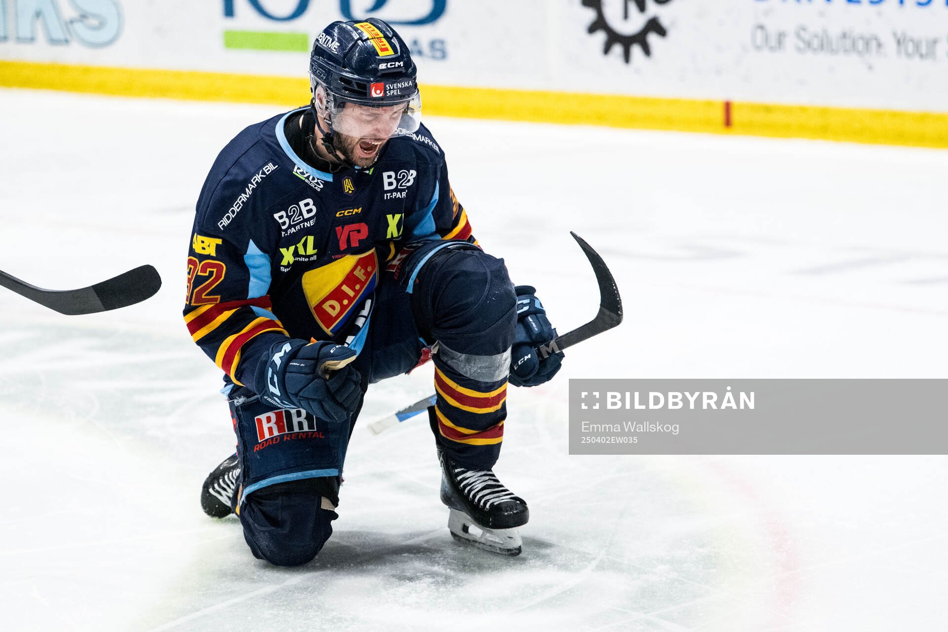 Djurgårdens Marcus Krüger jublar