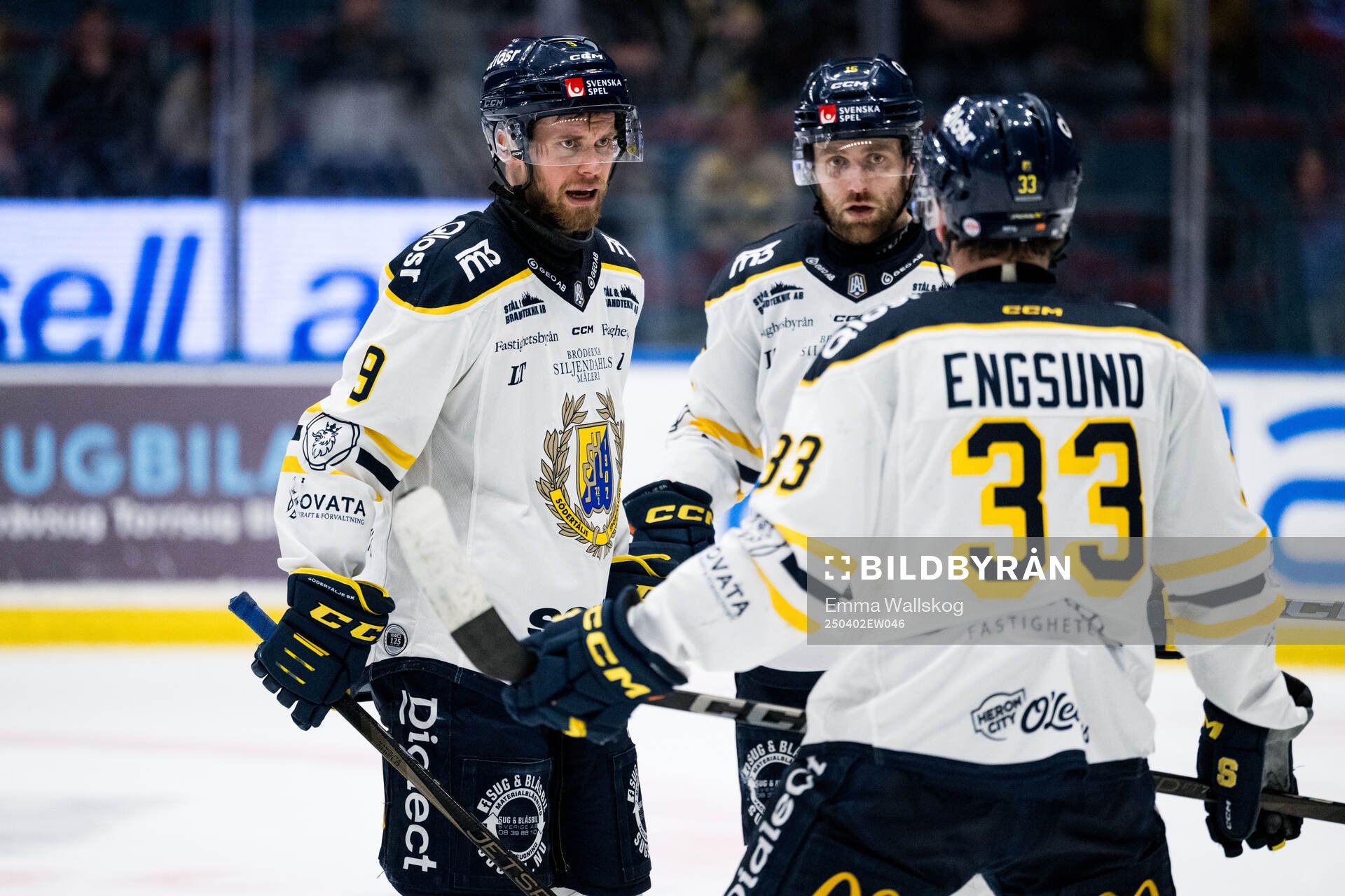 Södertäljes Viktor Grahn, Albin Carlson och Filiph Engsund