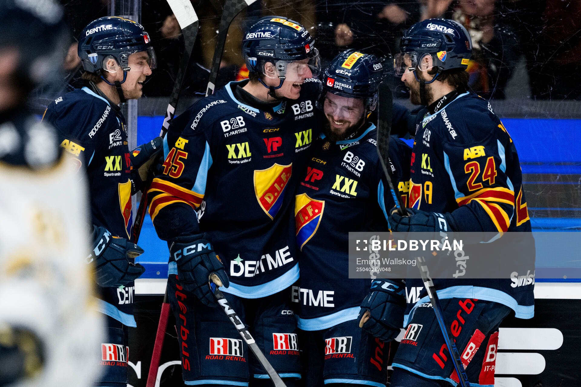 Djurgårdens Albin Grewe, Hugo Blixt och Ludvig Rensfeldt