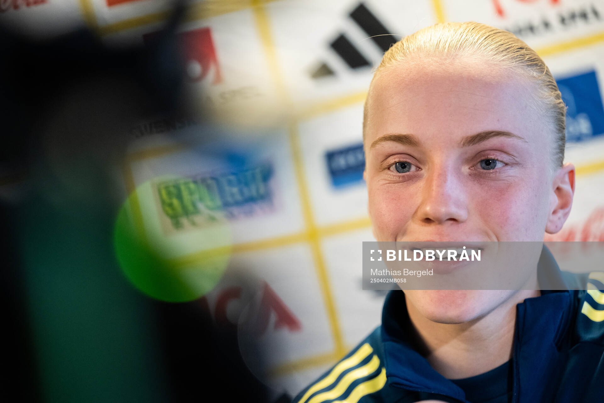 Anna Sandberg is being interviewed