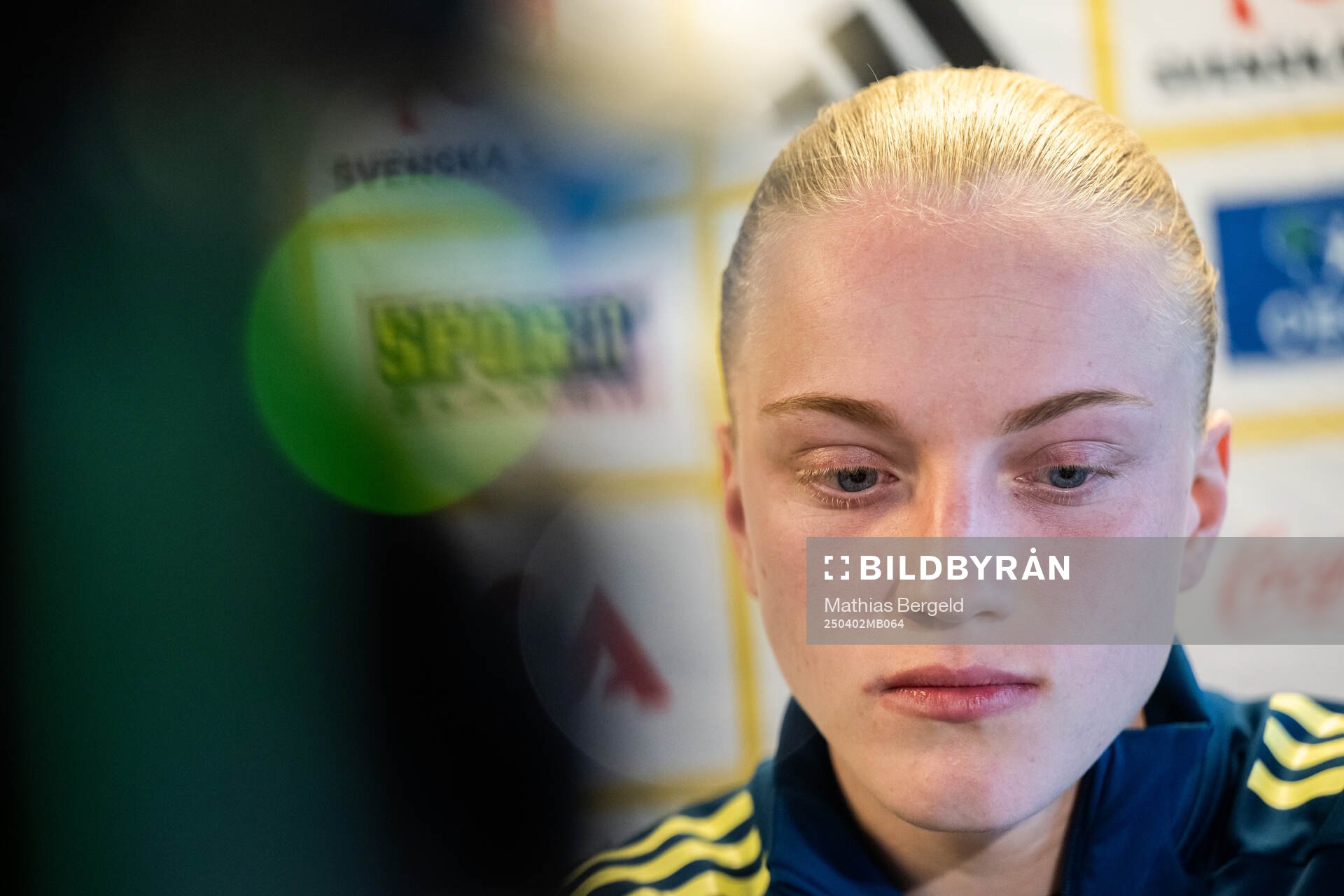 Anna Sandberg is being interviewed