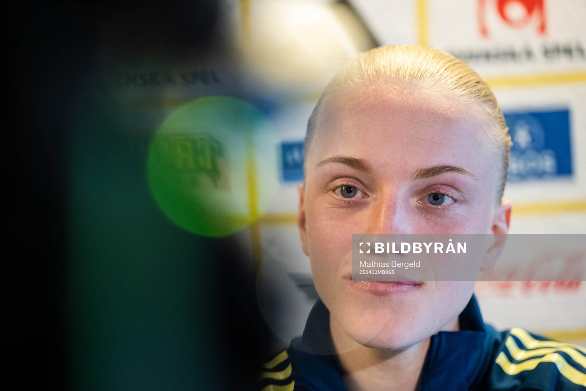 Anna Sandberg is being interviewed