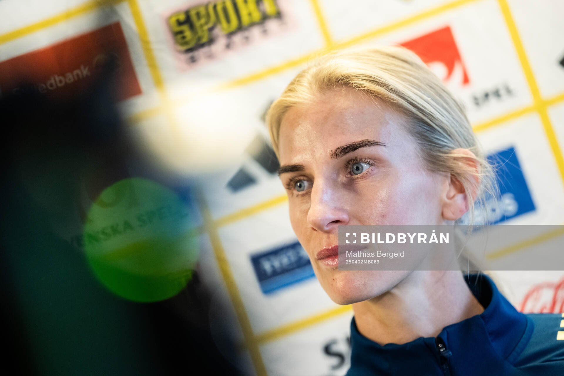 Sofia Jakobsson is being interviewed