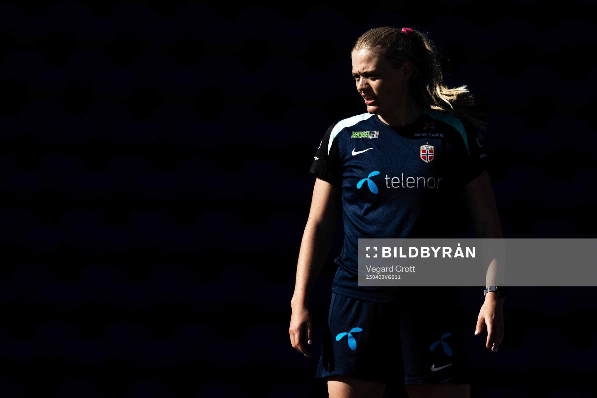 Mathilde Harviken of the Norwegian women's national