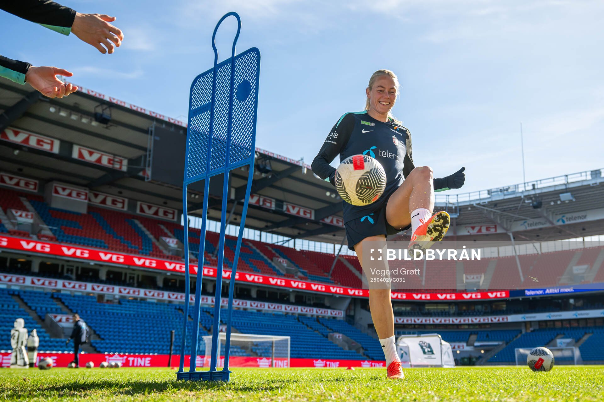 Guro Bergsvand of the Norwegian women's national football