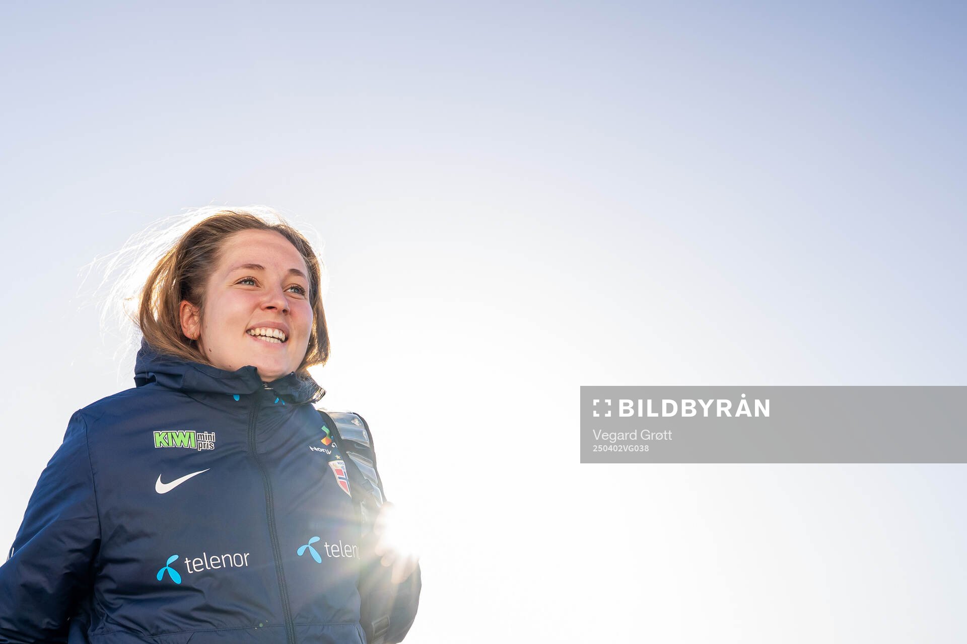 Goalkeeper Aurora Mikalsen of the Norwegian women's