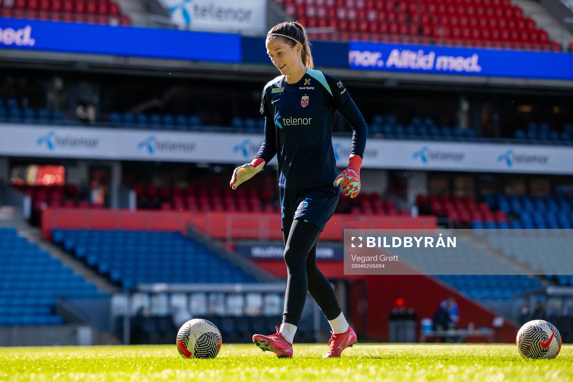 Goalkeeper Cecilie Fiskerstrand of the Norwegian women's