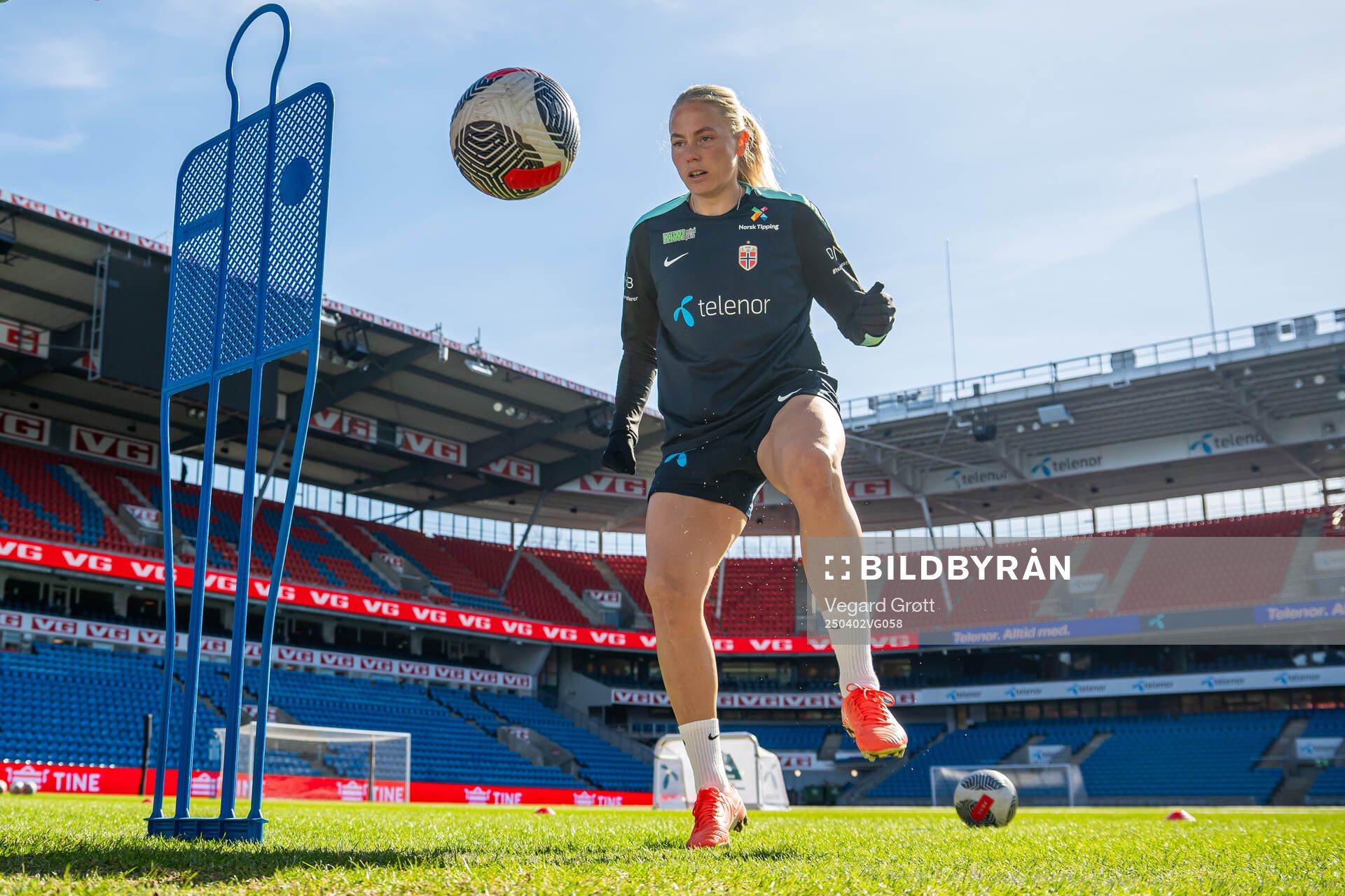 Guro Bergsvand of the Norwegian women's national football