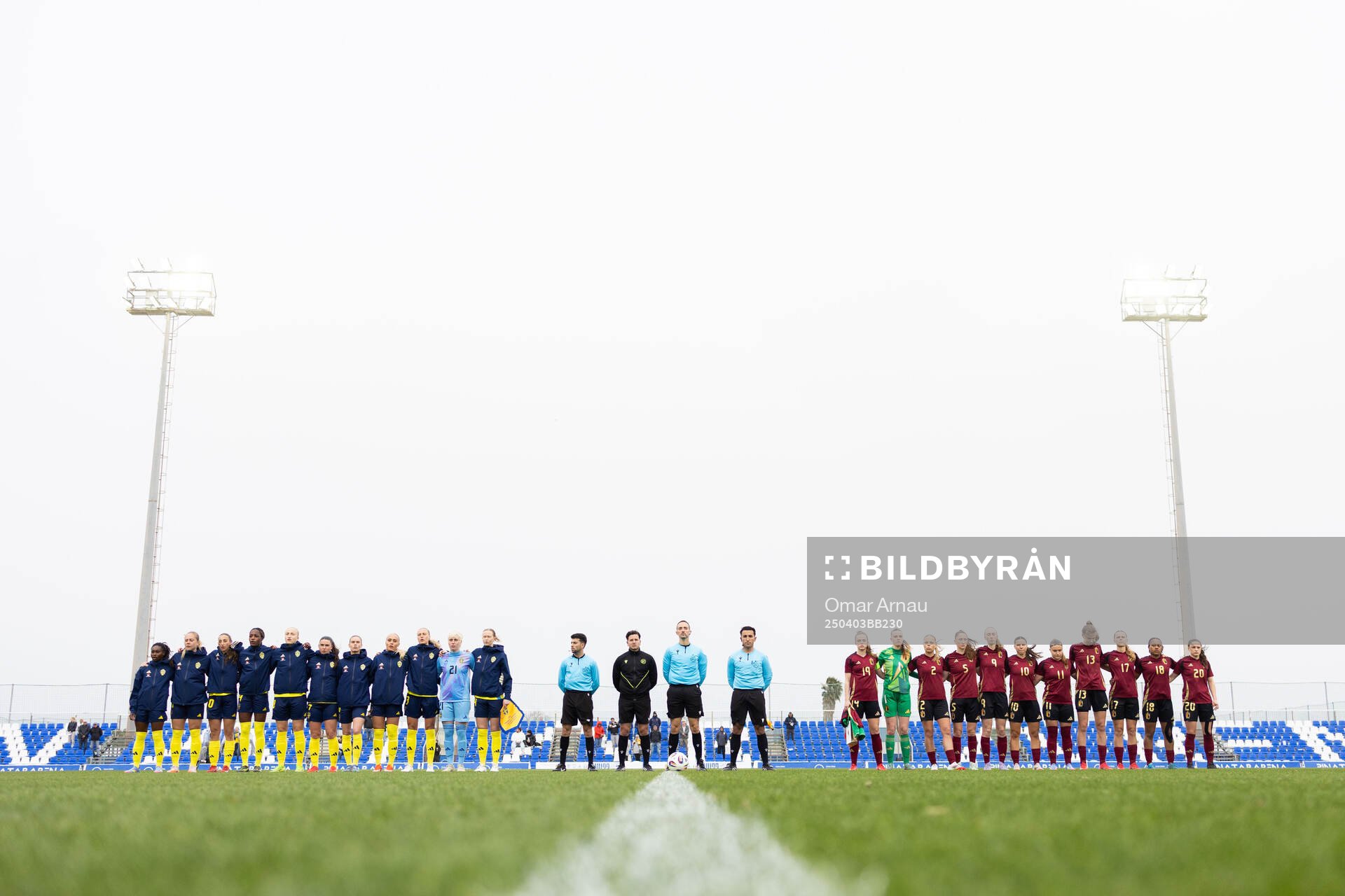 Players of Sweden and of Belgium