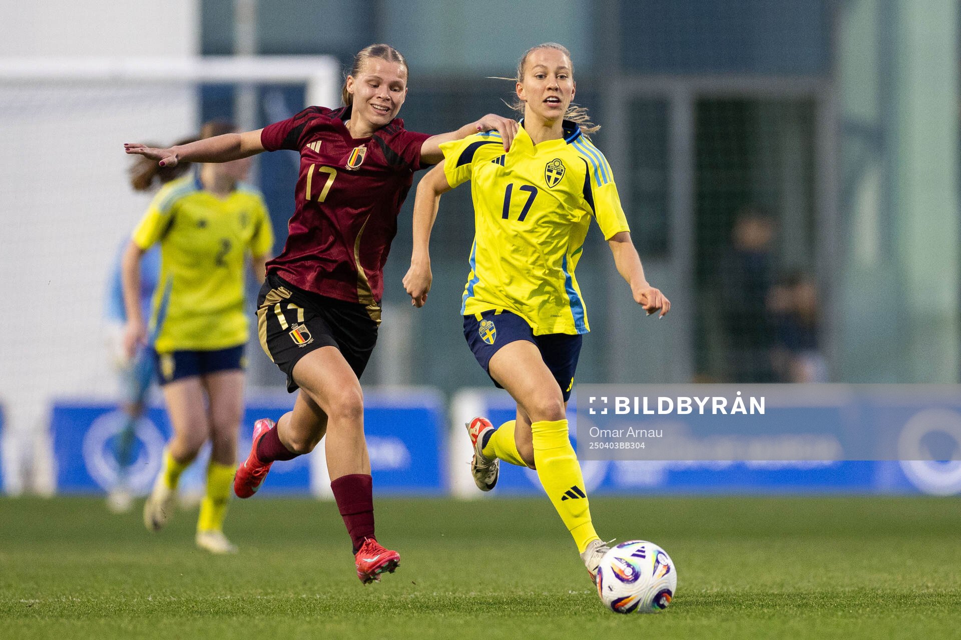 Lore Jacobs of Belgium and Sara Eriksson of Sweden