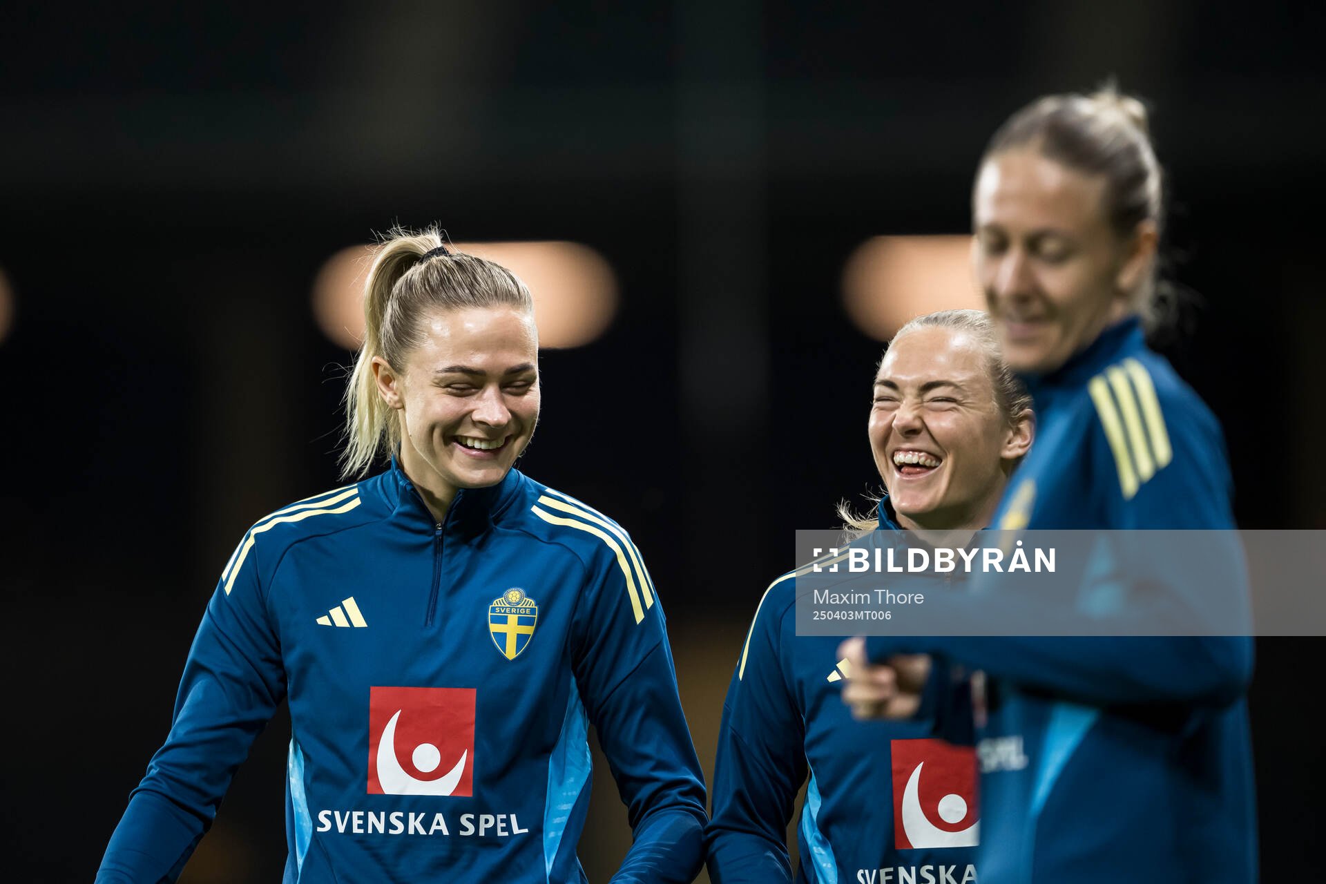 Fridolina Rolfö and Magdalena Andersson of the Swedish