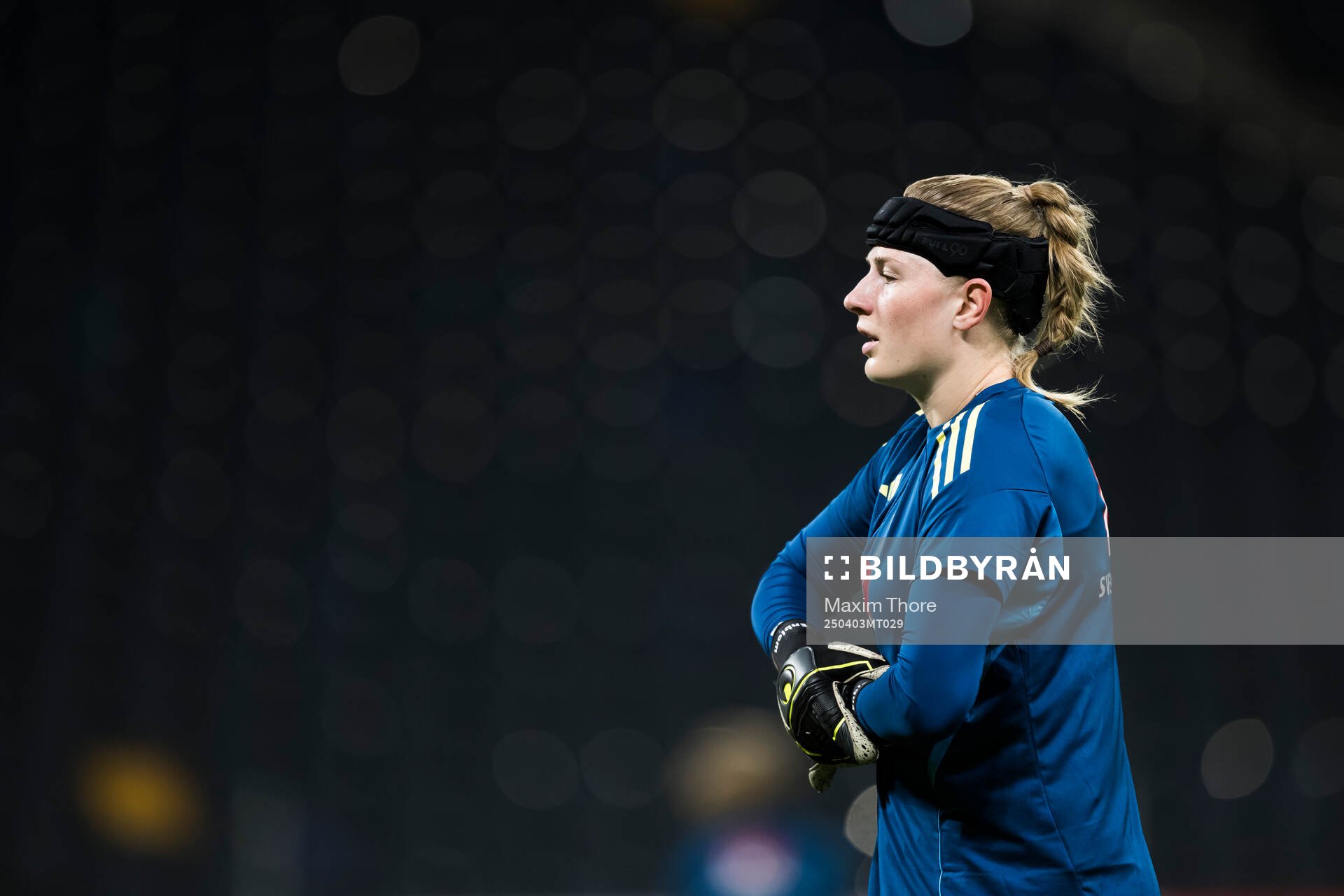 Goalkeeper Tove Enblom of the Swedish women's national