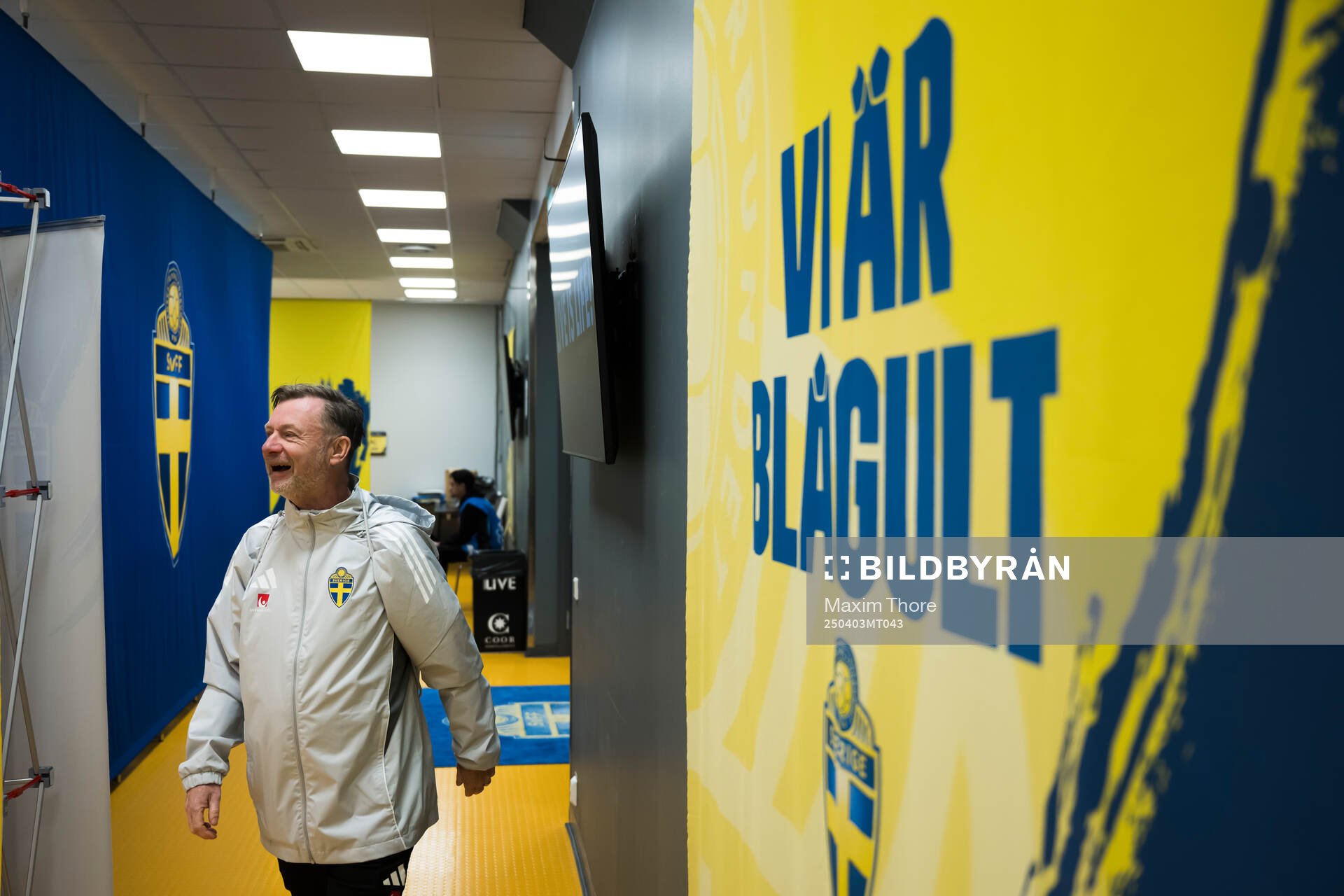 Head coach Peter Gerhardsson of the Swedish women's