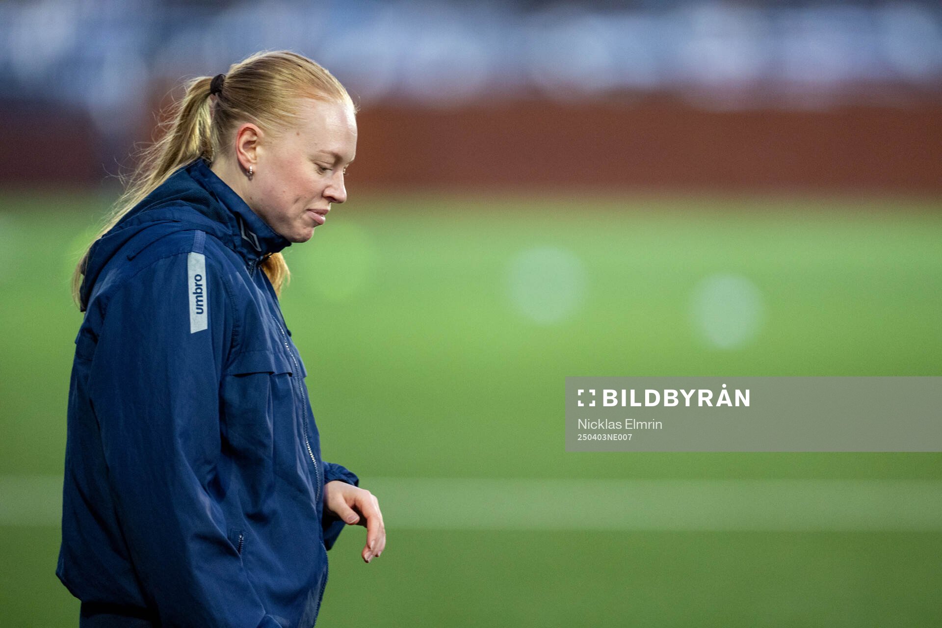 Öis Emma Thöllin under en träning den 3 april 2025 i Götebog. 