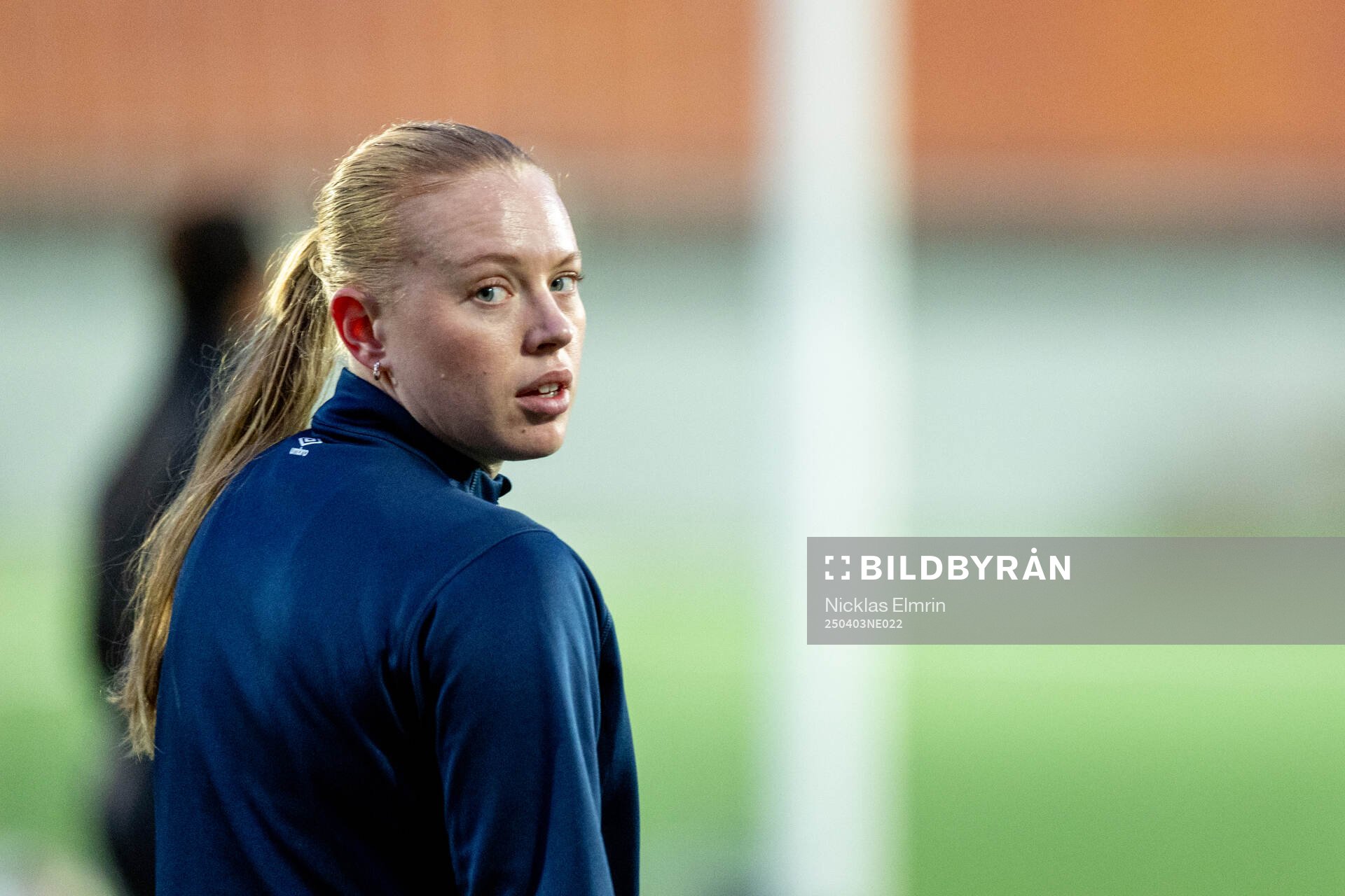 Öis Emma Thöllin under en träning den 3 april 2025 i Götebog. 