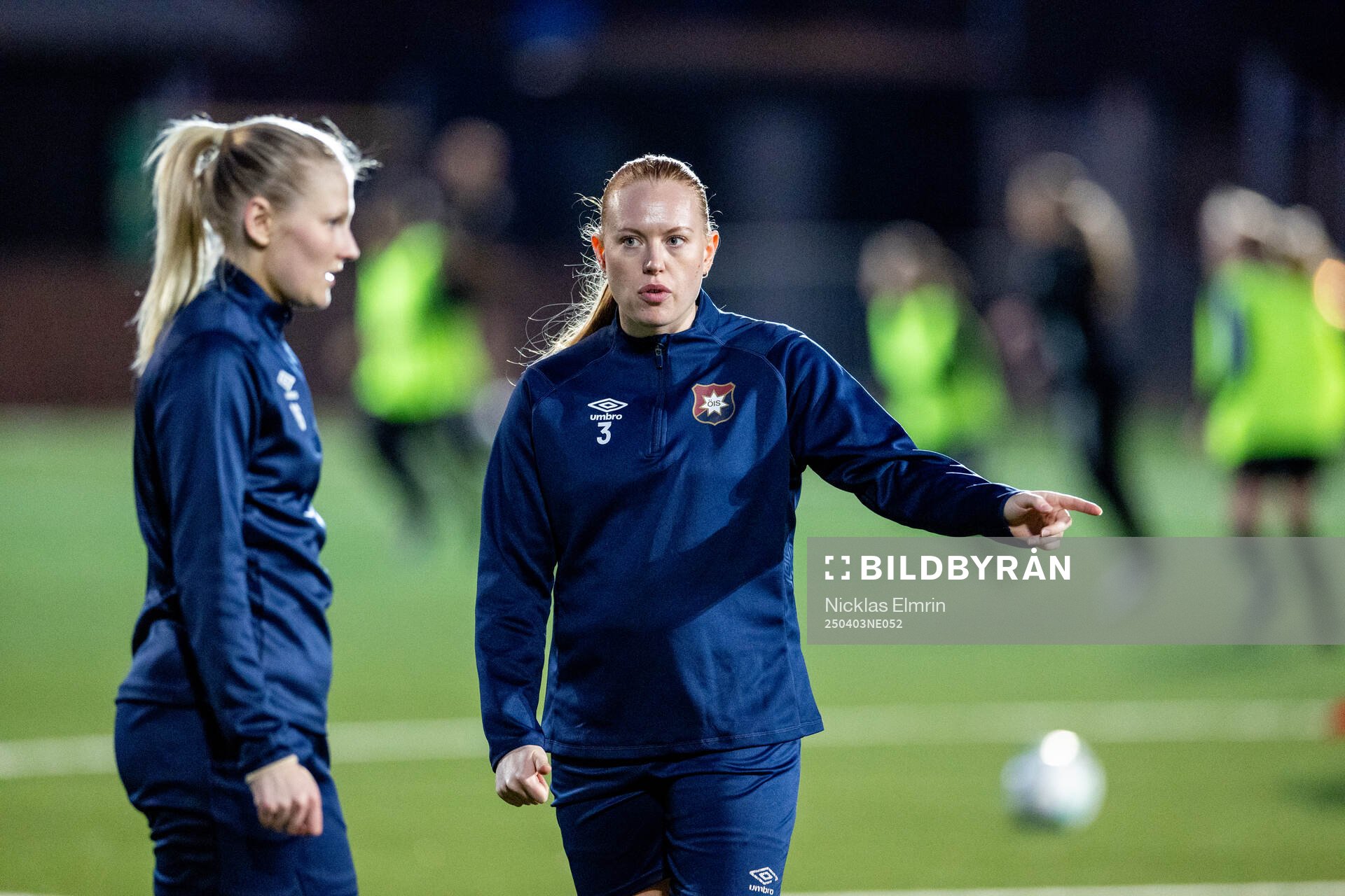 Öis Emma Thöllin under en träning den 3 april 2025 i Götebog. 