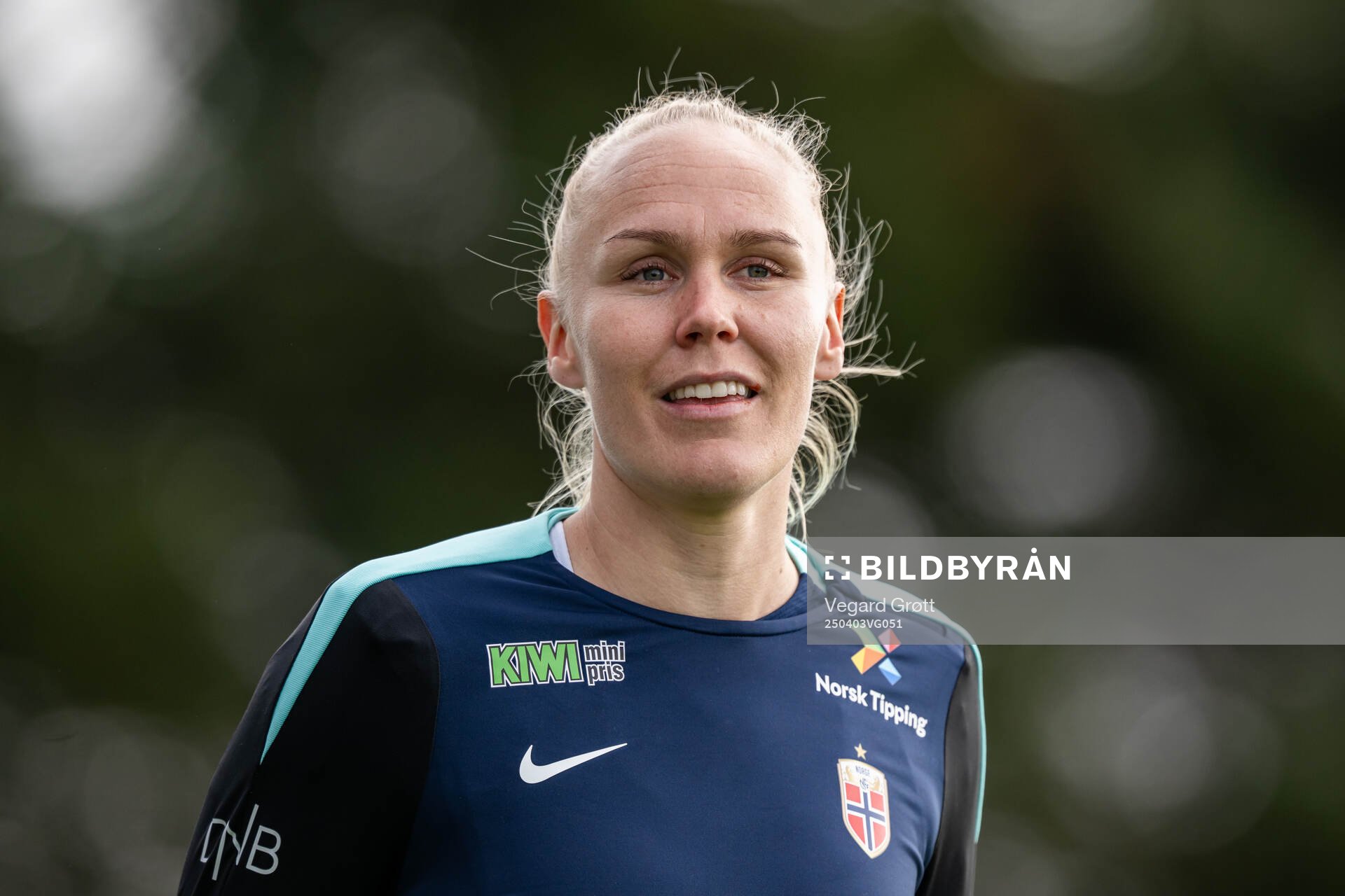 Maria Thorisdottir of the Norwegian women's national