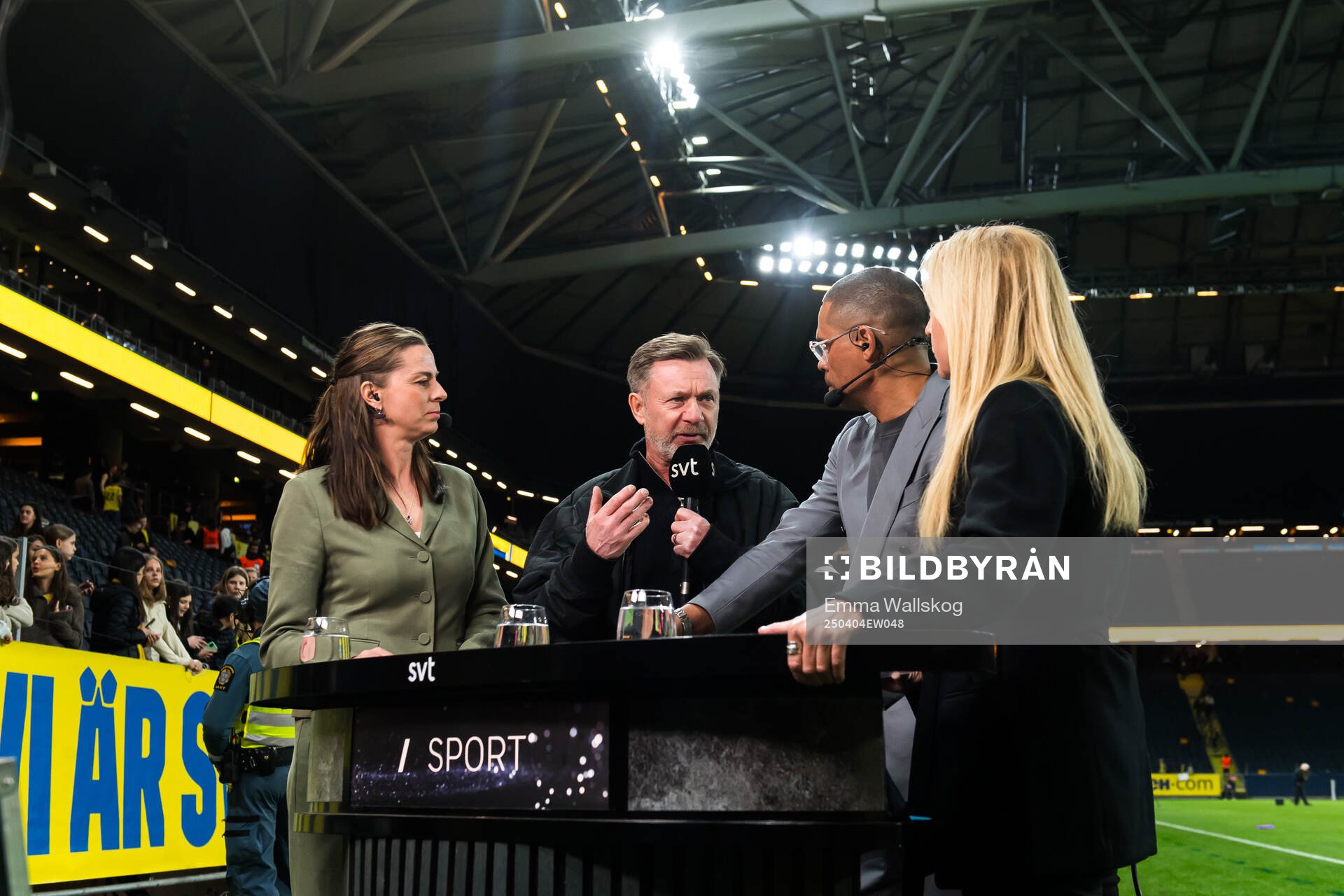 Lotta Schelin, Daniel Nannskog and Jane Björck of Swedish