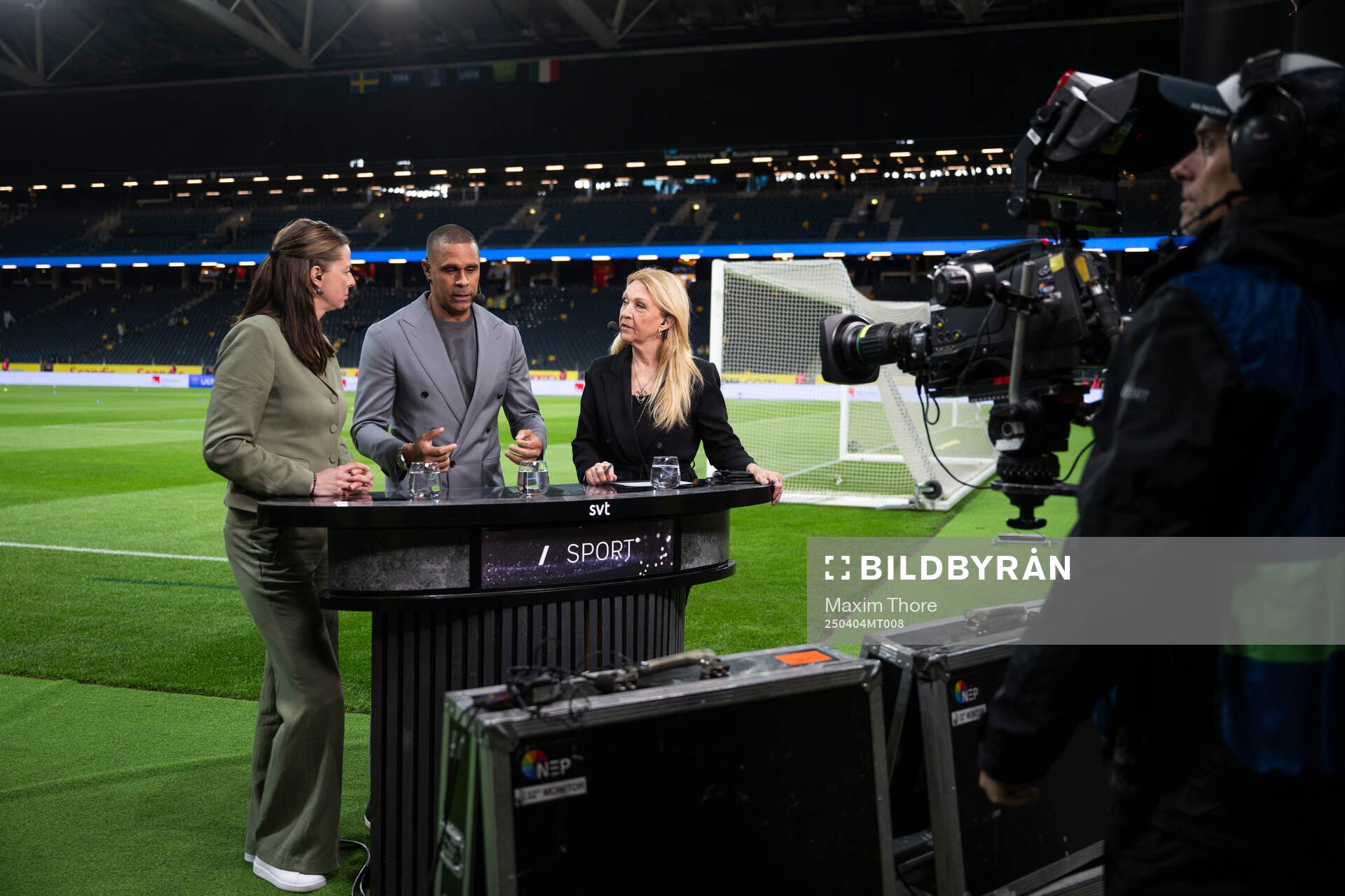 Lotta Schelin, Daniel Nannskog and Jane Björck of Swedish