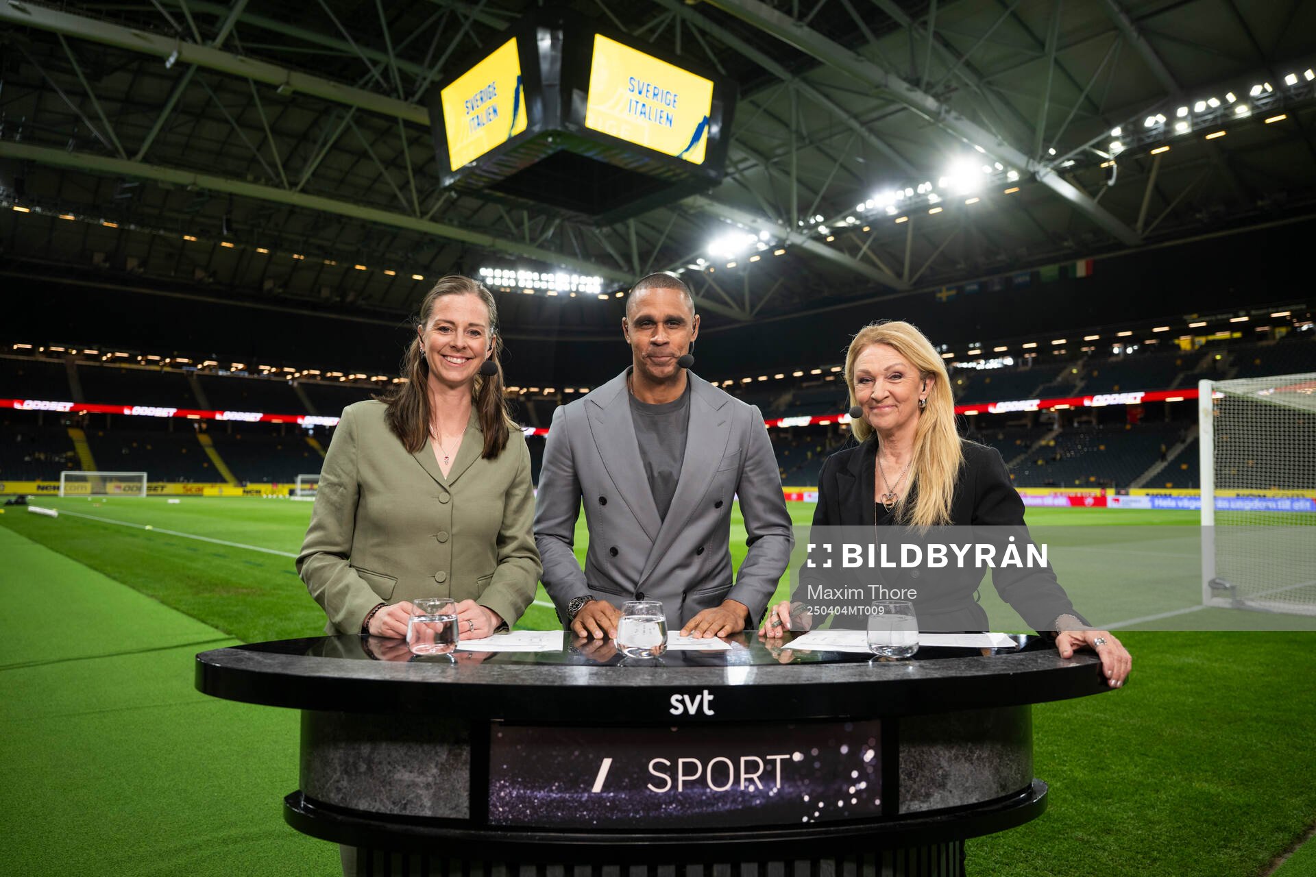 Lotta Schelin, Daniel Nannskog and Jane Björck of Swedish