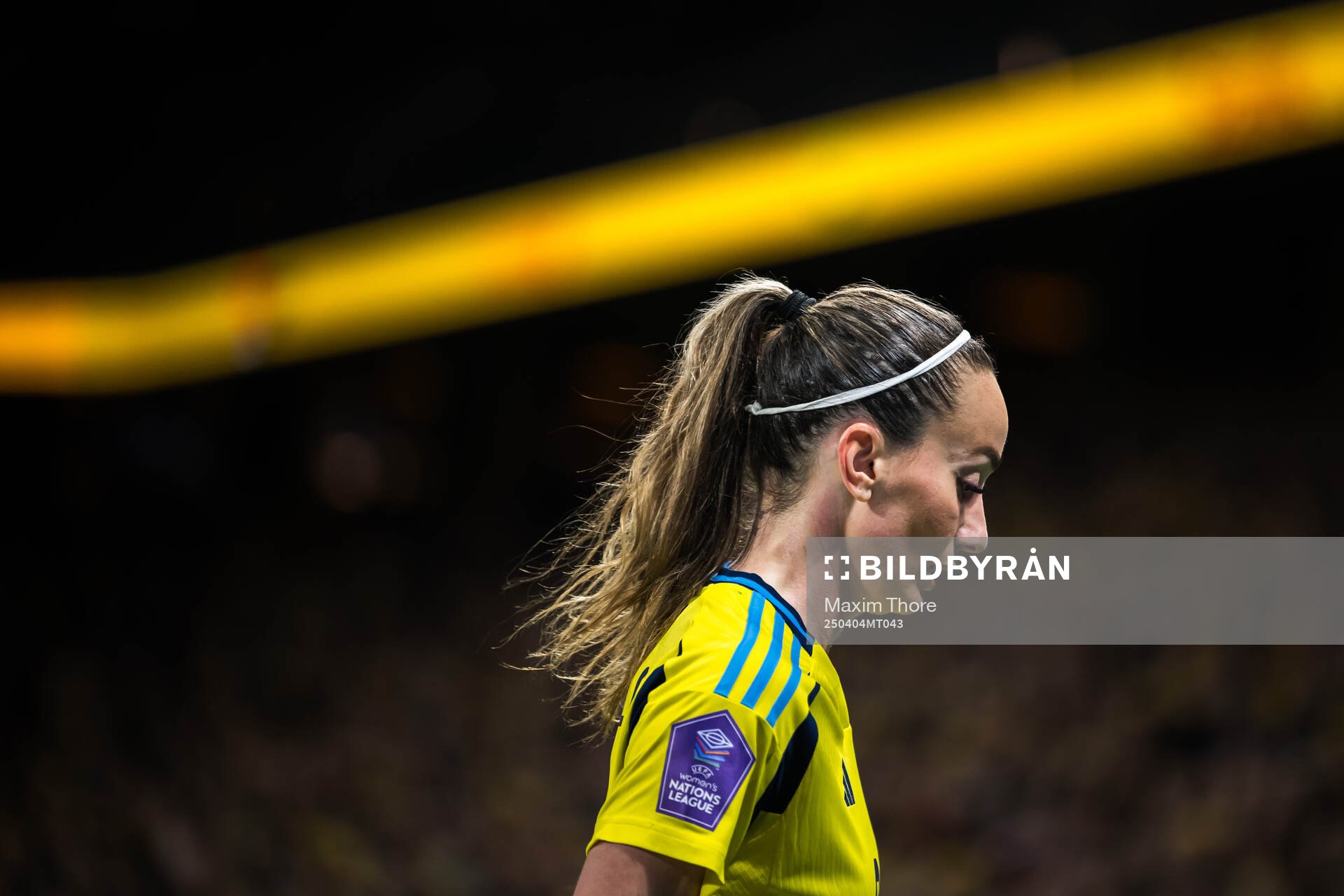 Kosovare Asllani of Sweden looks dejected