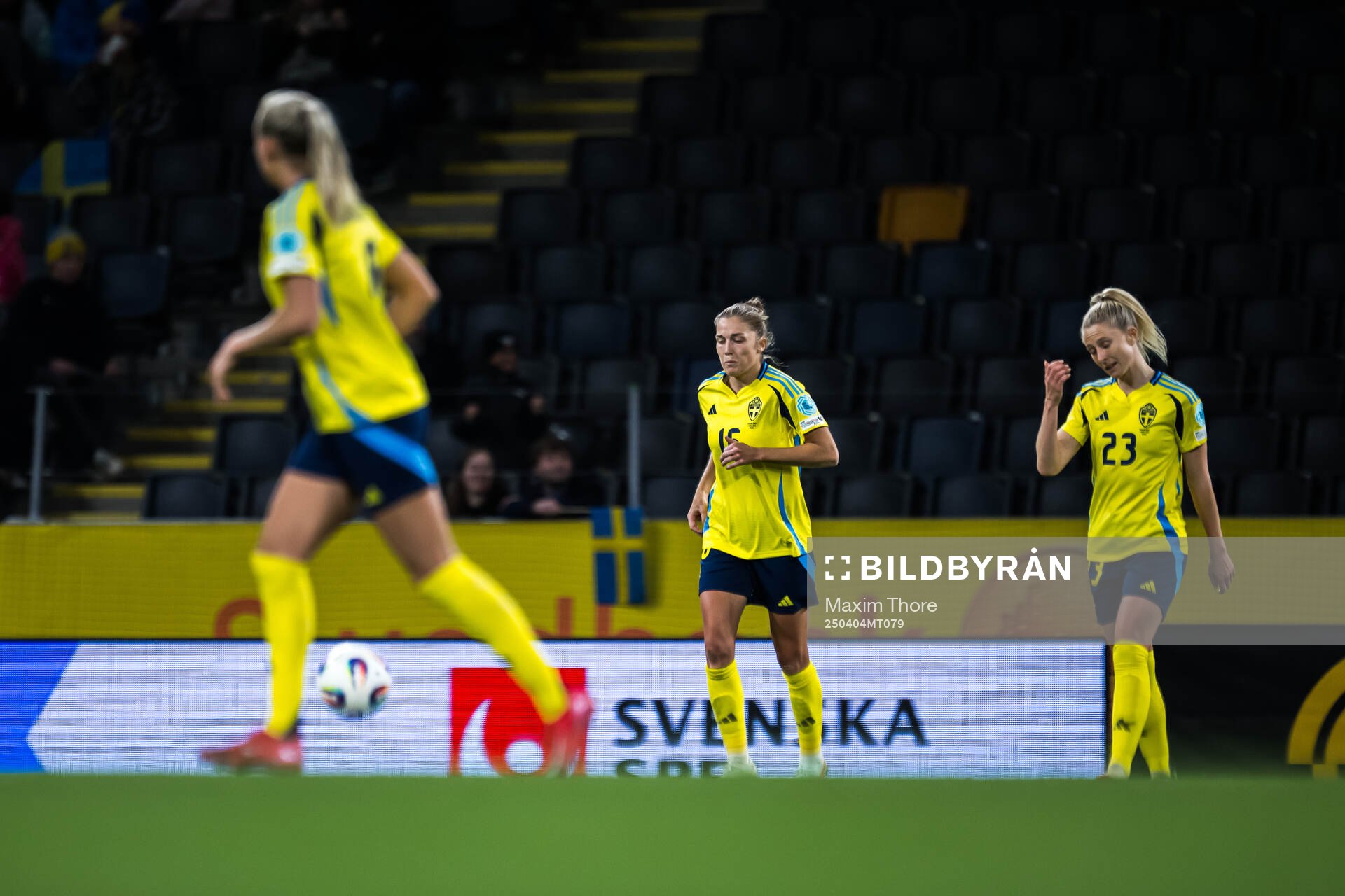Filippa Angeldahl and Rebecka Blomqvist of Sweden look