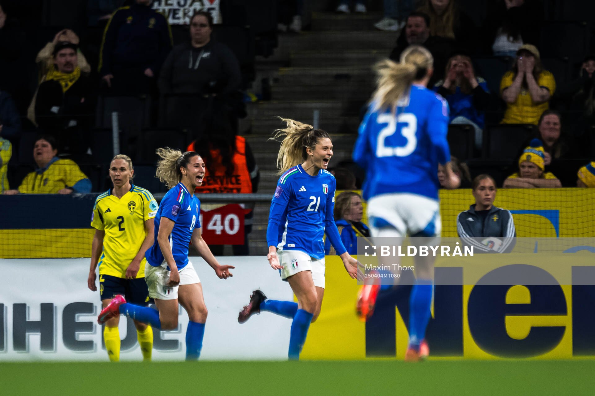 Michela Cambiaghi of Italy celebrates
