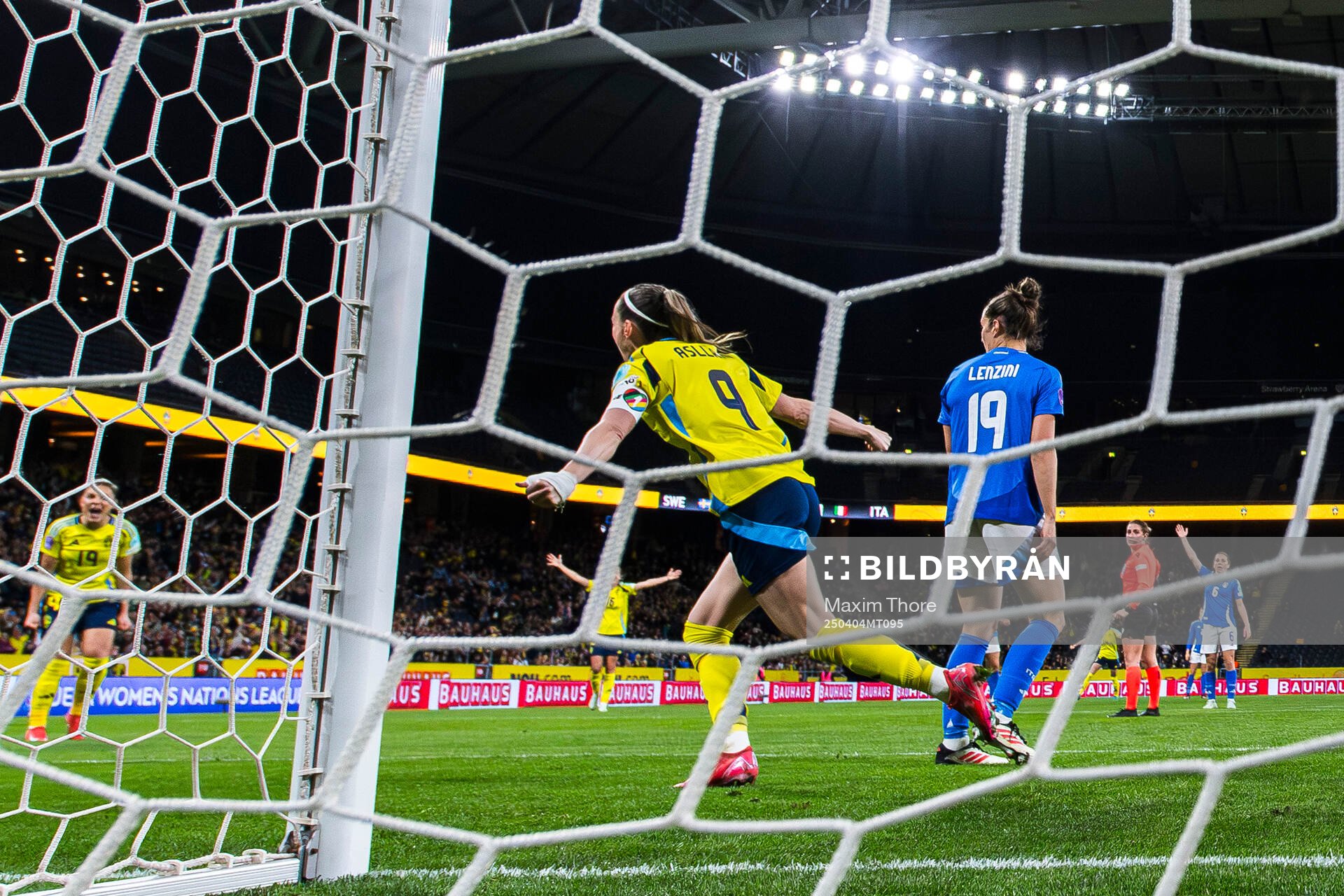 Kosovare Asllani of Sweden celebrates