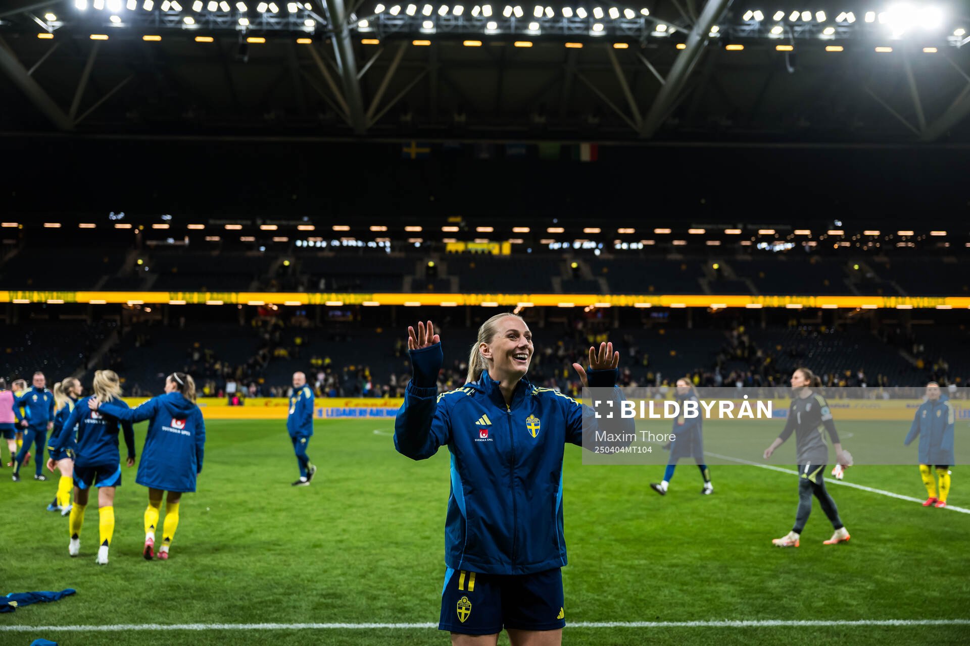 Stina Blackstenius of Sweden celebrates