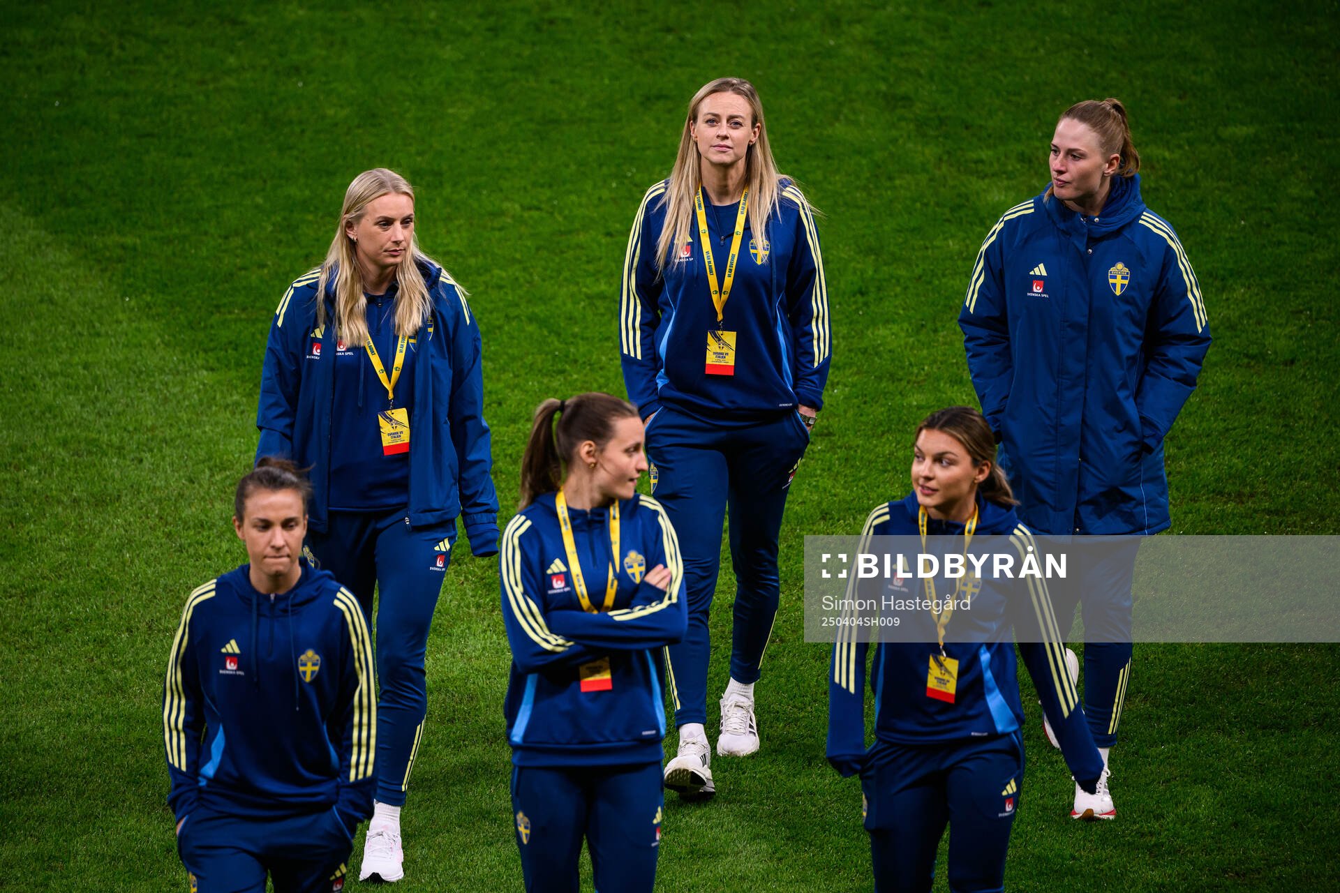 Stina Blackstenius and Amanda Ilestedt of Sweden