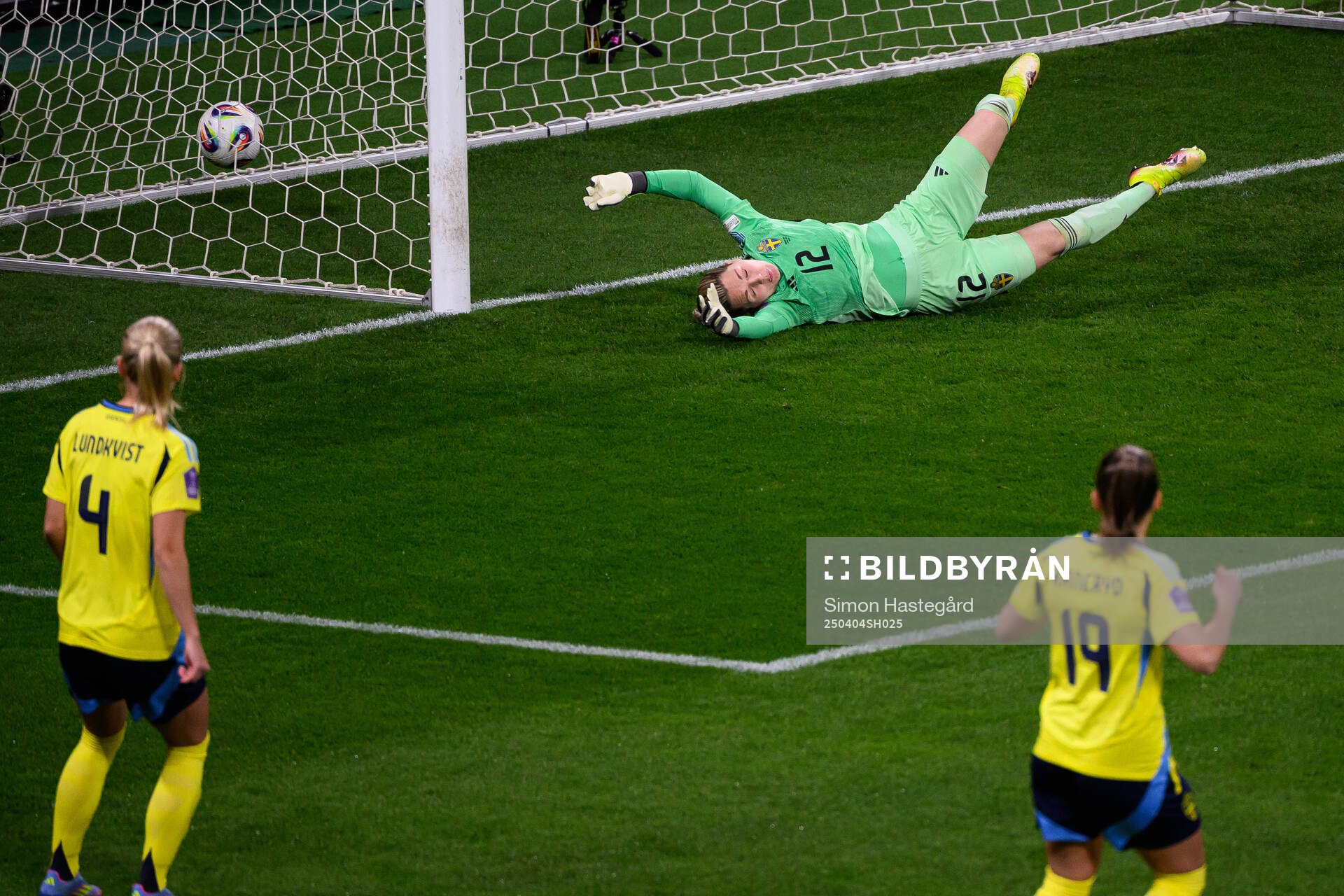 Emma Severini of Italy (not pictured) scores 0-1 behind